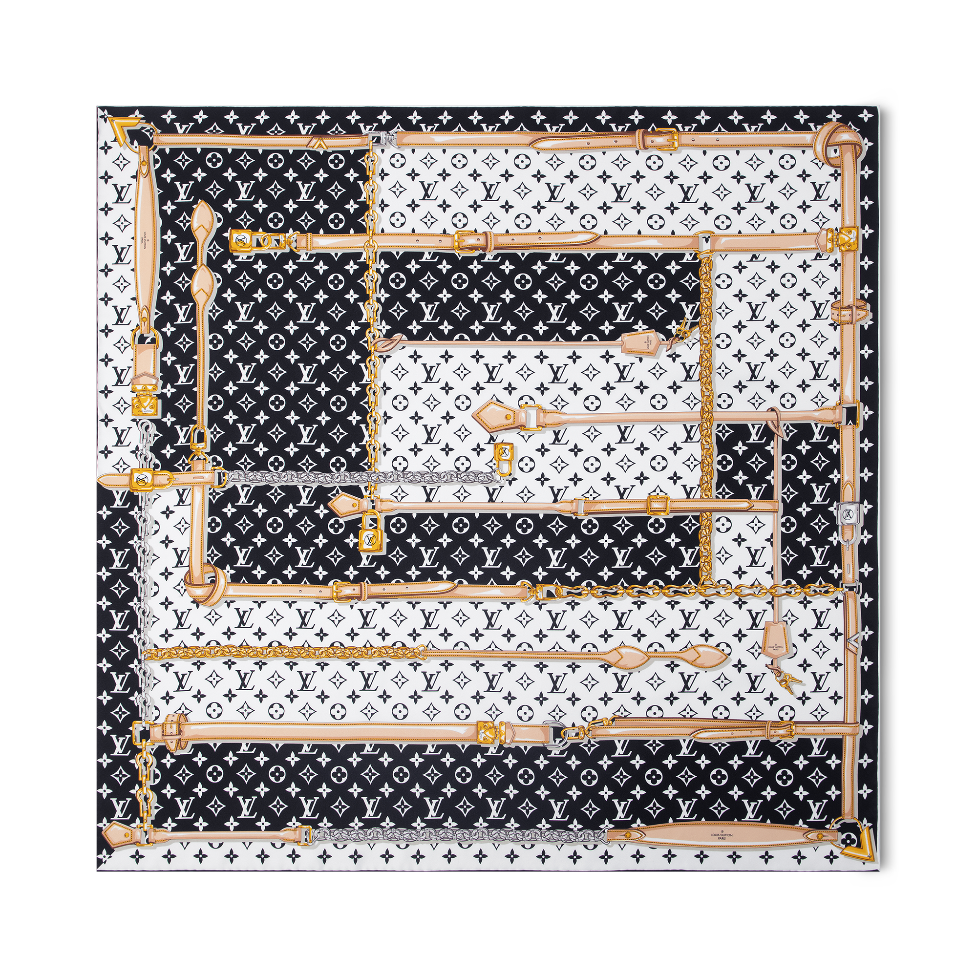 Foulard Monogram Confidential 90 S00 Donna Accessori Foulard in seta e Bandeaux | LOUIS VUITTON (Zoom prodotto)