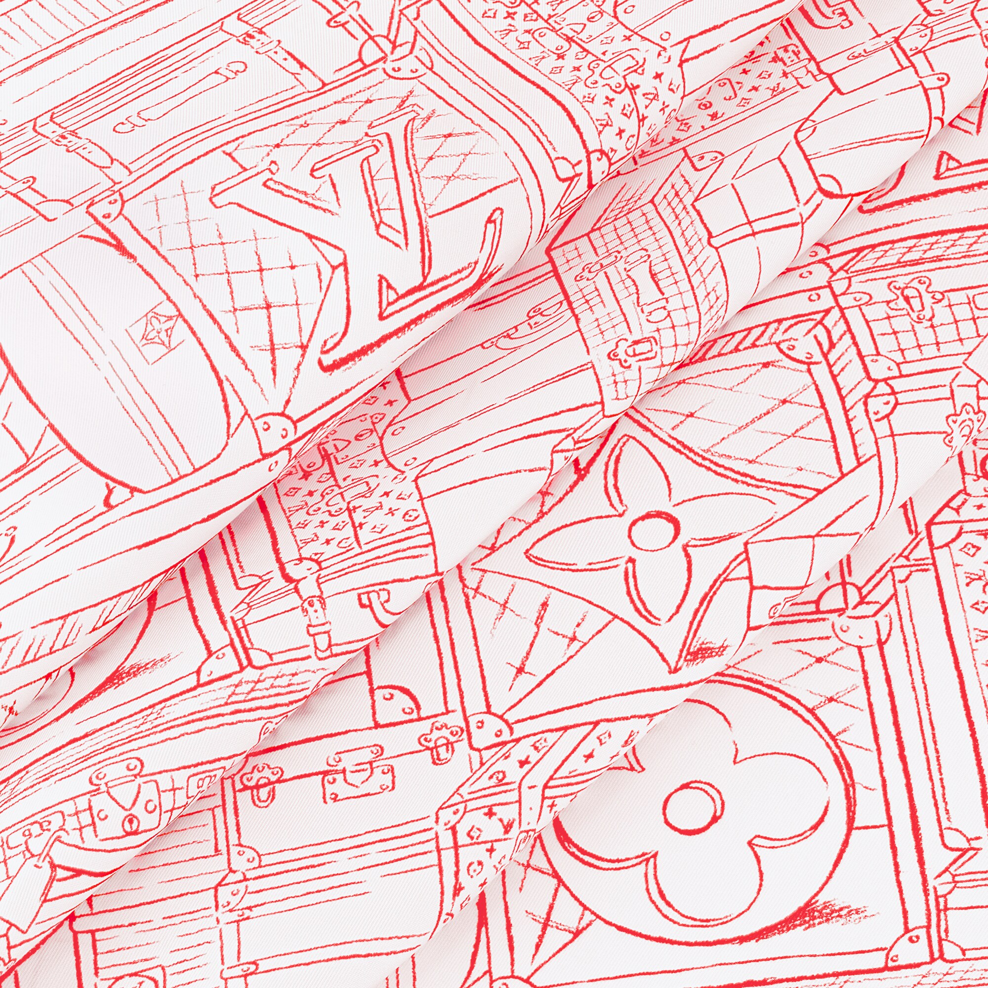 Foulard My LV Luggage 90 S00 Donna Accessori Foulard in seta e Bandeaux | LOUIS VUITTON (Zoom prodotto)