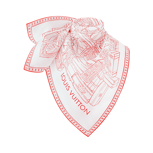 Foulard My LV Luggage 90 S00 Donna Accessori Foulard in seta e Bandeaux | LOUIS VUITTON (Zoom prodotto)