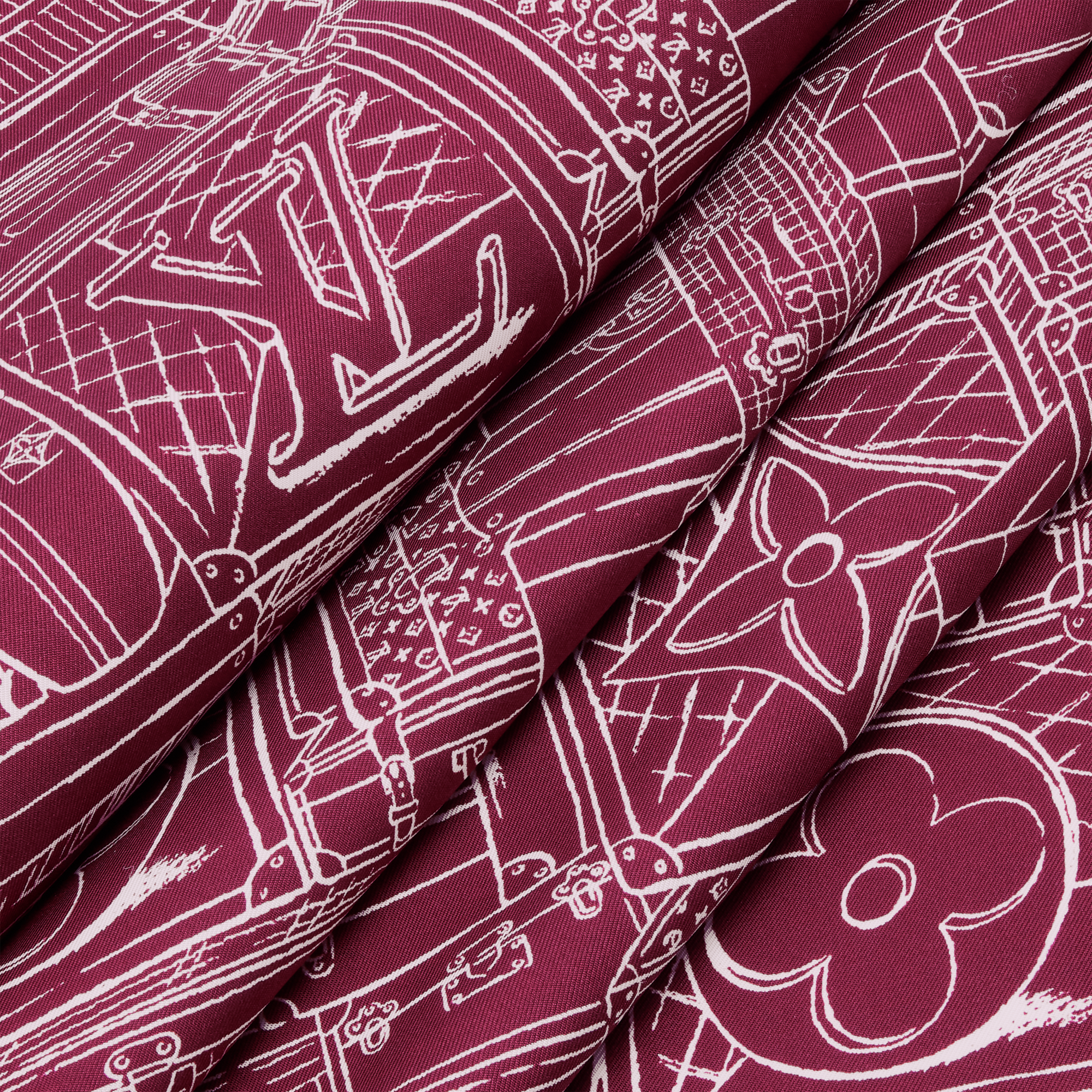 Foulard My LV Luggage 90 S00 Donna Accessori Foulard in seta e Bandeaux | LOUIS VUITTON (Zoom prodotto)