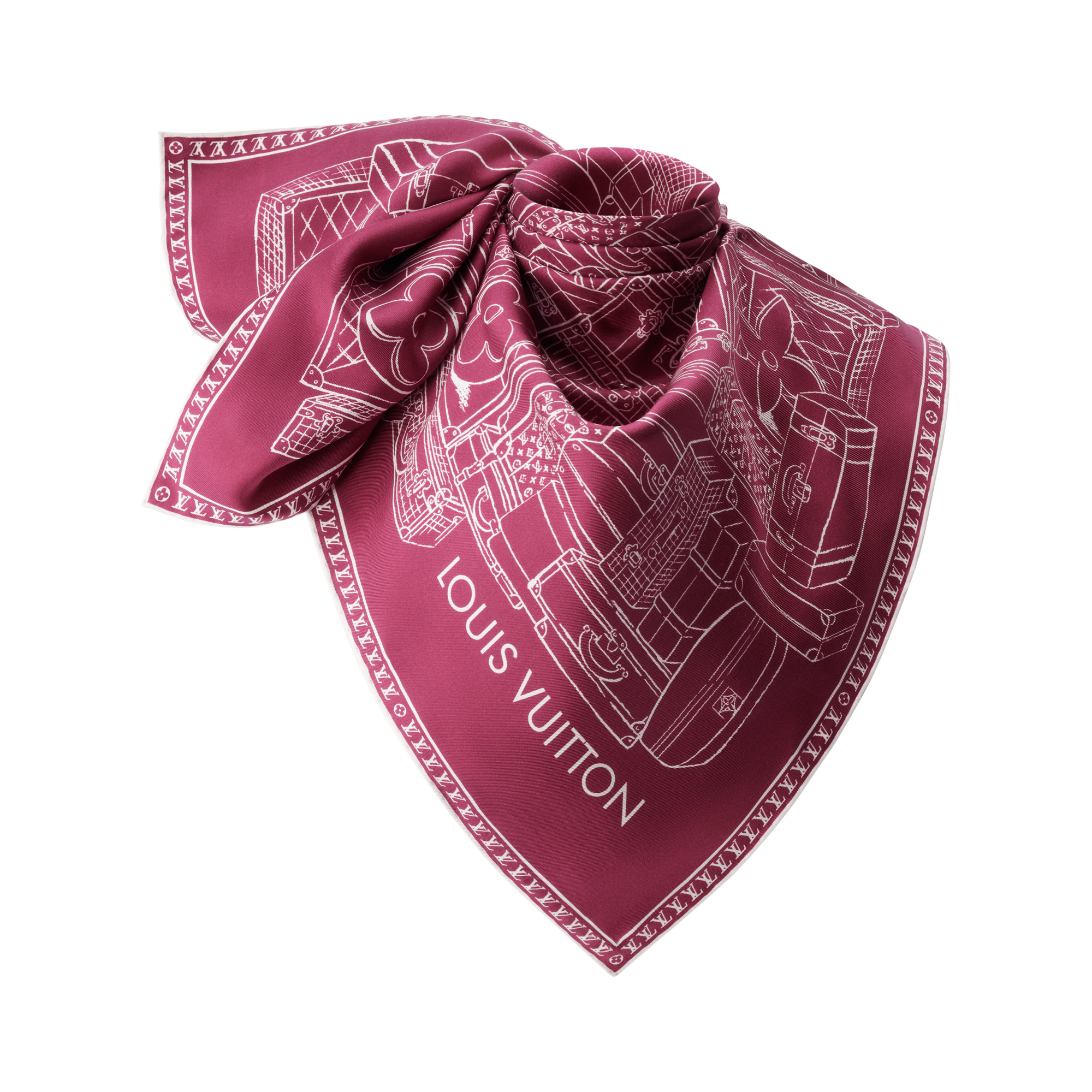 Foulard My LV Luggage 90 S00 Donna Accessori Foulard in seta e Bandeaux | LOUIS VUITTON (Zoom prodotto)