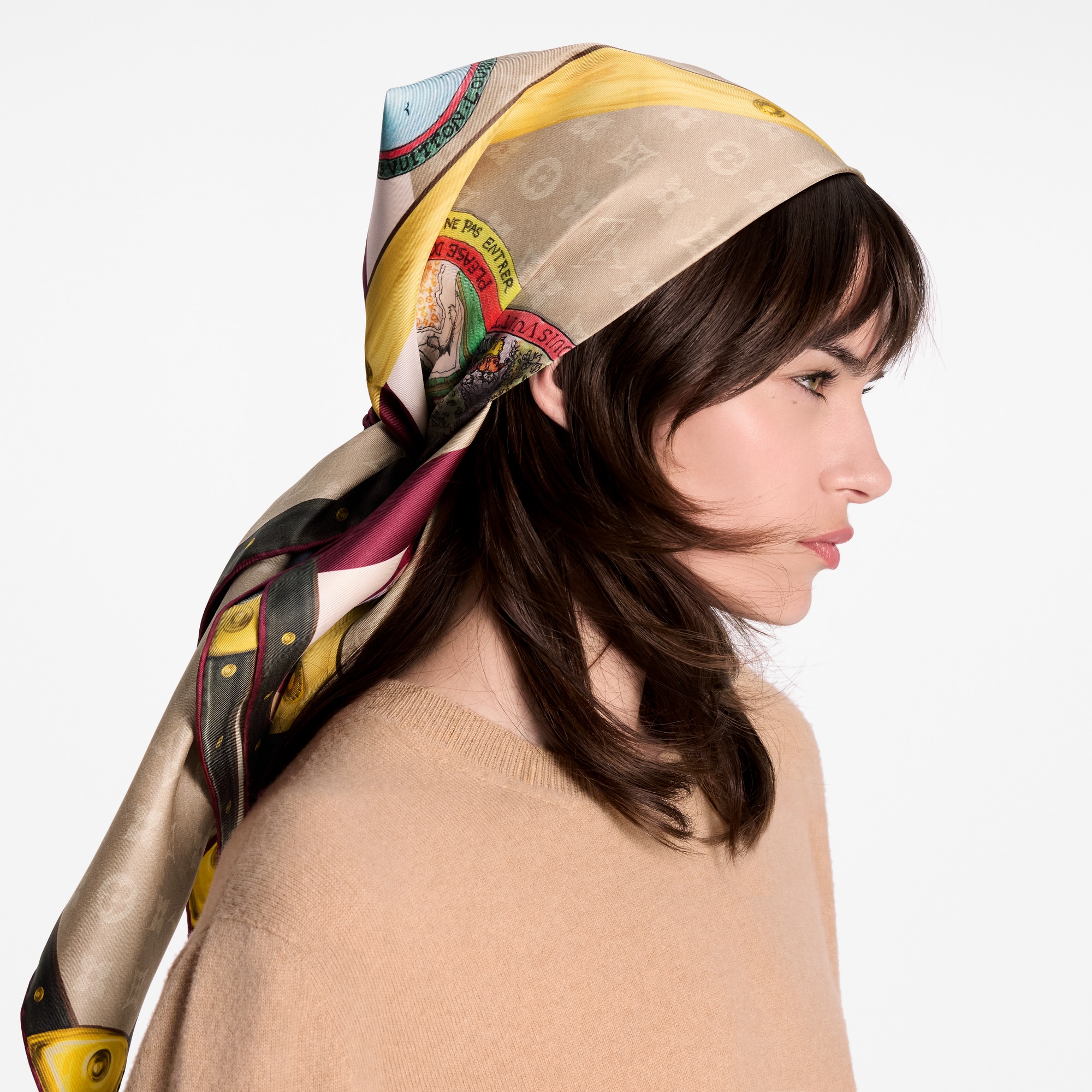 Foulard My LV Trunk 90 S00 Donna Accessori Foulard in seta e Bandeaux | LOUIS VUITTON (Zoom prodotto)