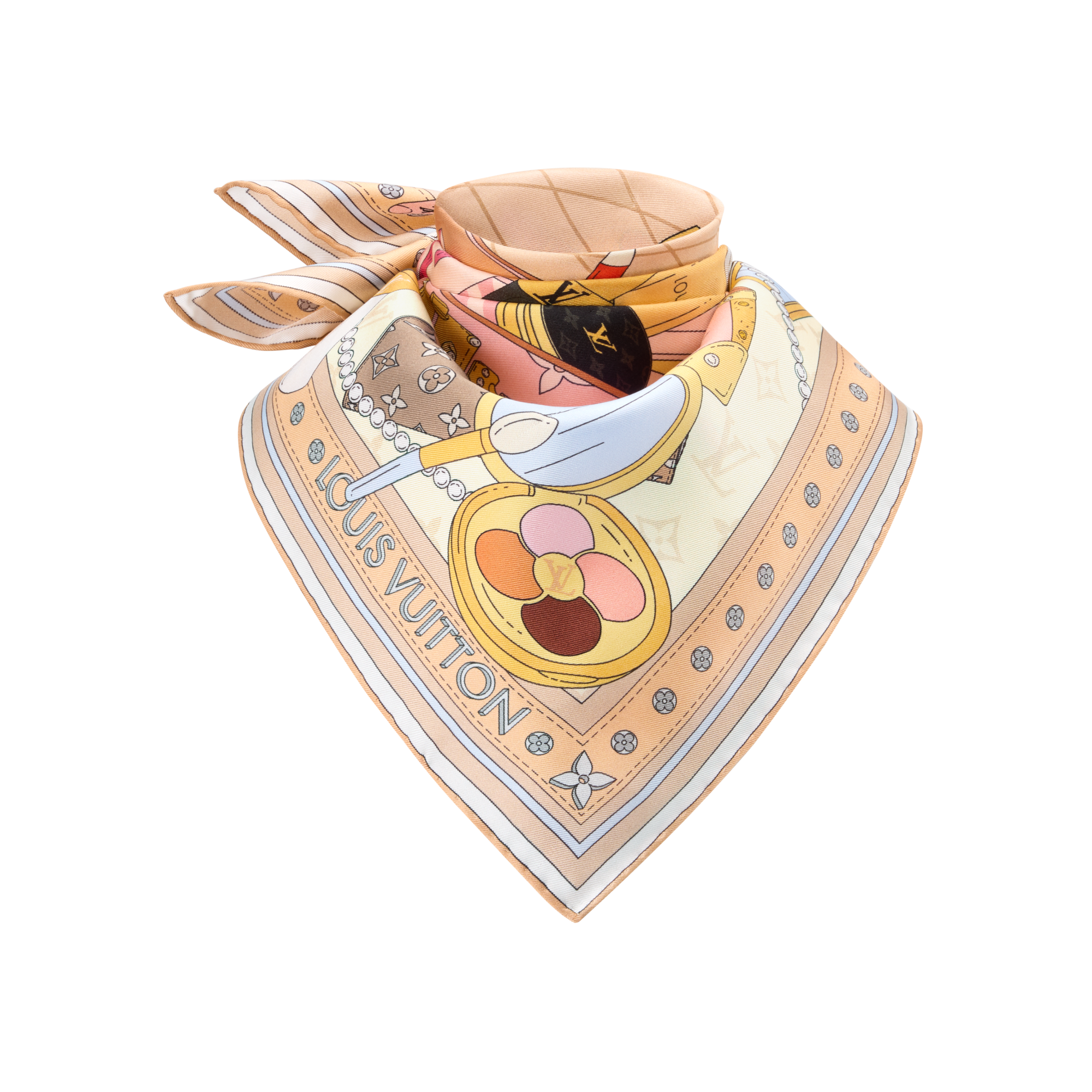 Foulard Paris En Beauté 55 S00 Donna Accessori Foulard in seta e Bandeaux | LOUIS VUITTON (Zoom prodotto)