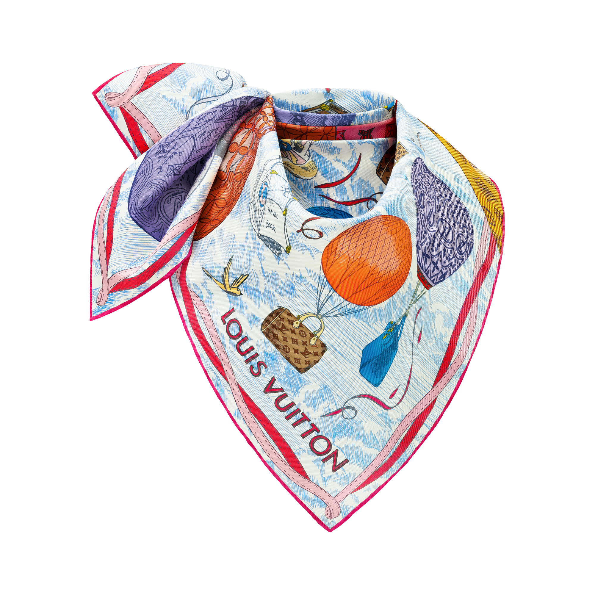 Foulard Up And Away 90 S00 Donna Accessori Foulard in seta e Bandeaux | LOUIS VUITTON (Zoom prodotto)
