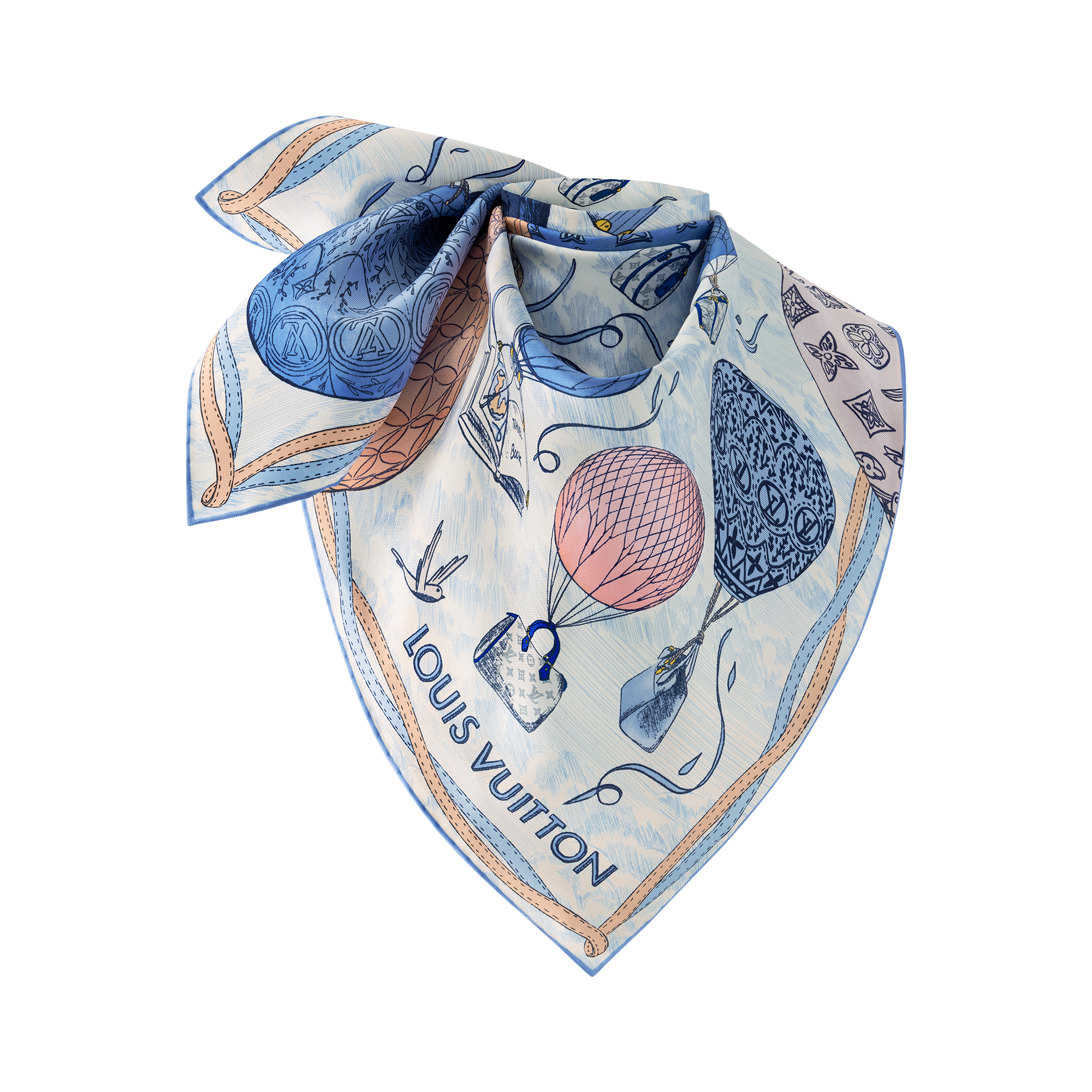 Foulard Up And Away 90 S00 Donna Accessori Foulard in seta e Bandeaux | LOUIS VUITTON (Zoom prodotto)