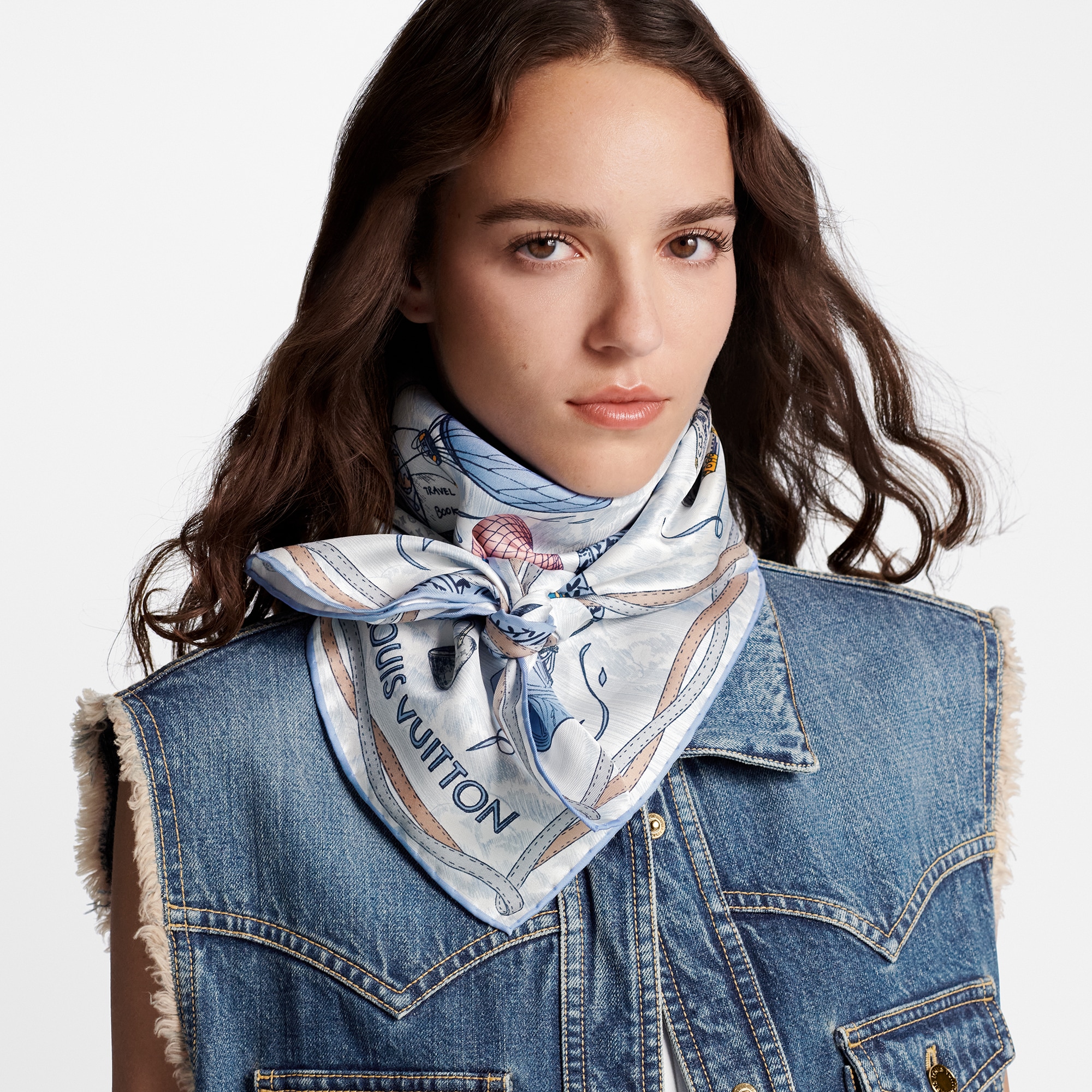 Foulard Up And Away 90 S00 Donna Accessori Foulard in seta e Bandeaux | LOUIS VUITTON (Zoom prodotto)