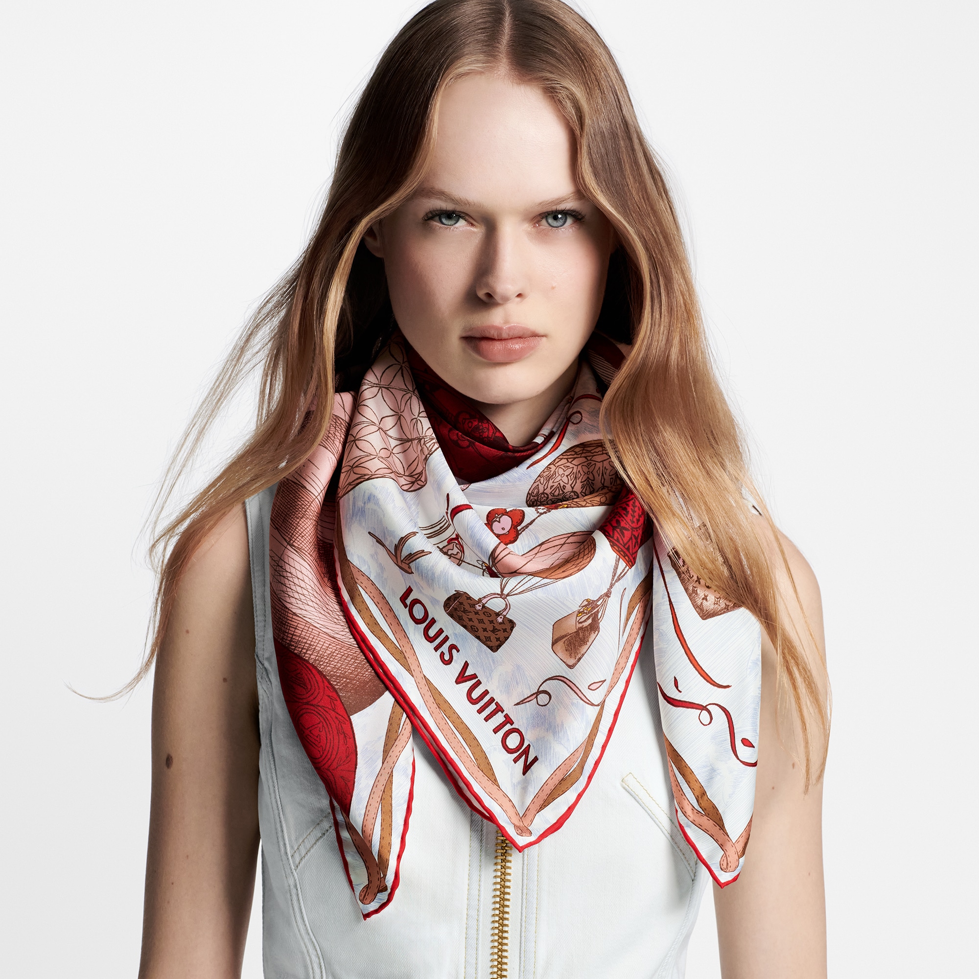 Foulard Up And Away 90 S00 Donna Accessori Foulard in seta e Bandeaux | LOUIS VUITTON (Zoom prodotto)