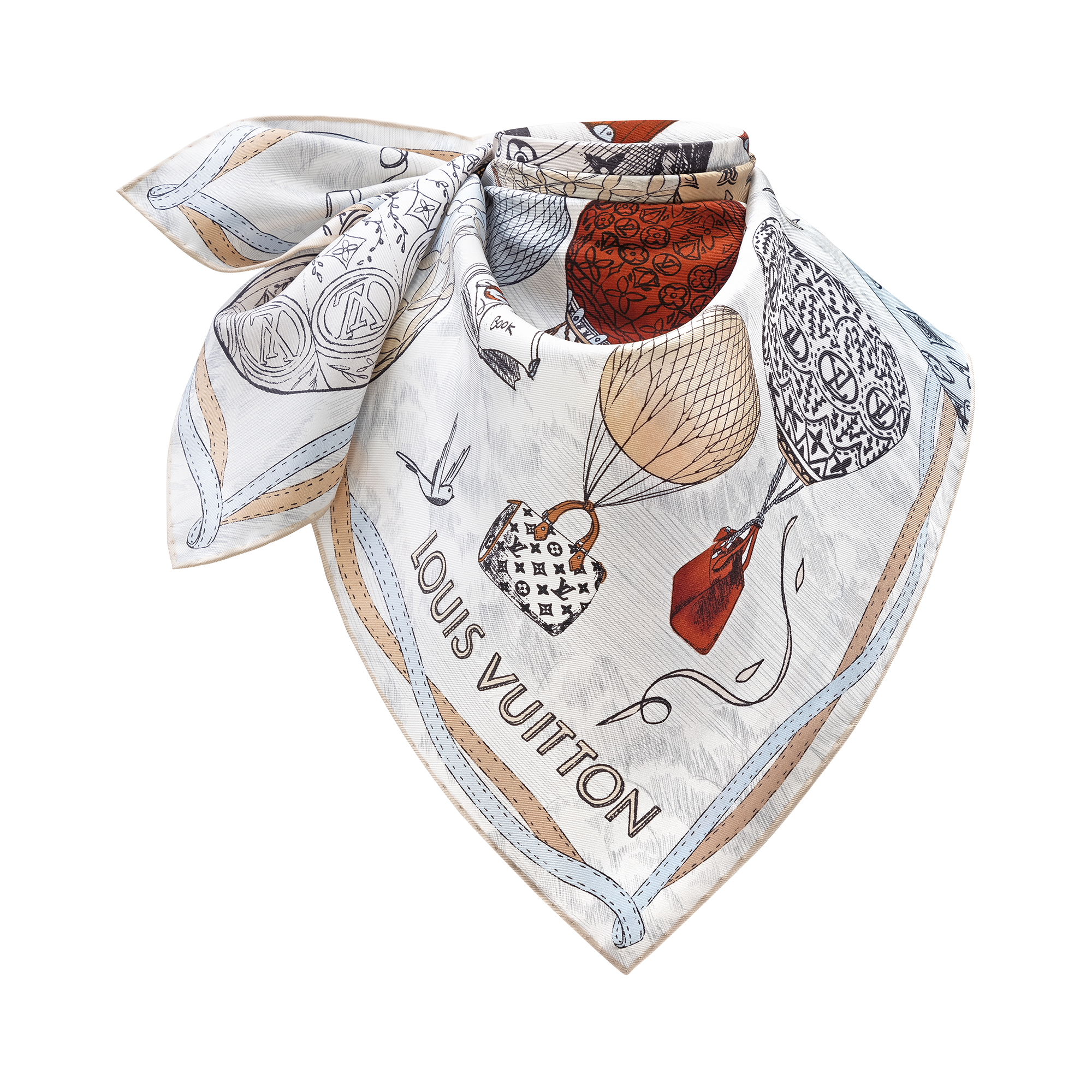Foulard Up And Away 90 S00 Donna Accessori Foulard in seta e Bandeaux | LOUIS VUITTON (Zoom prodotto)