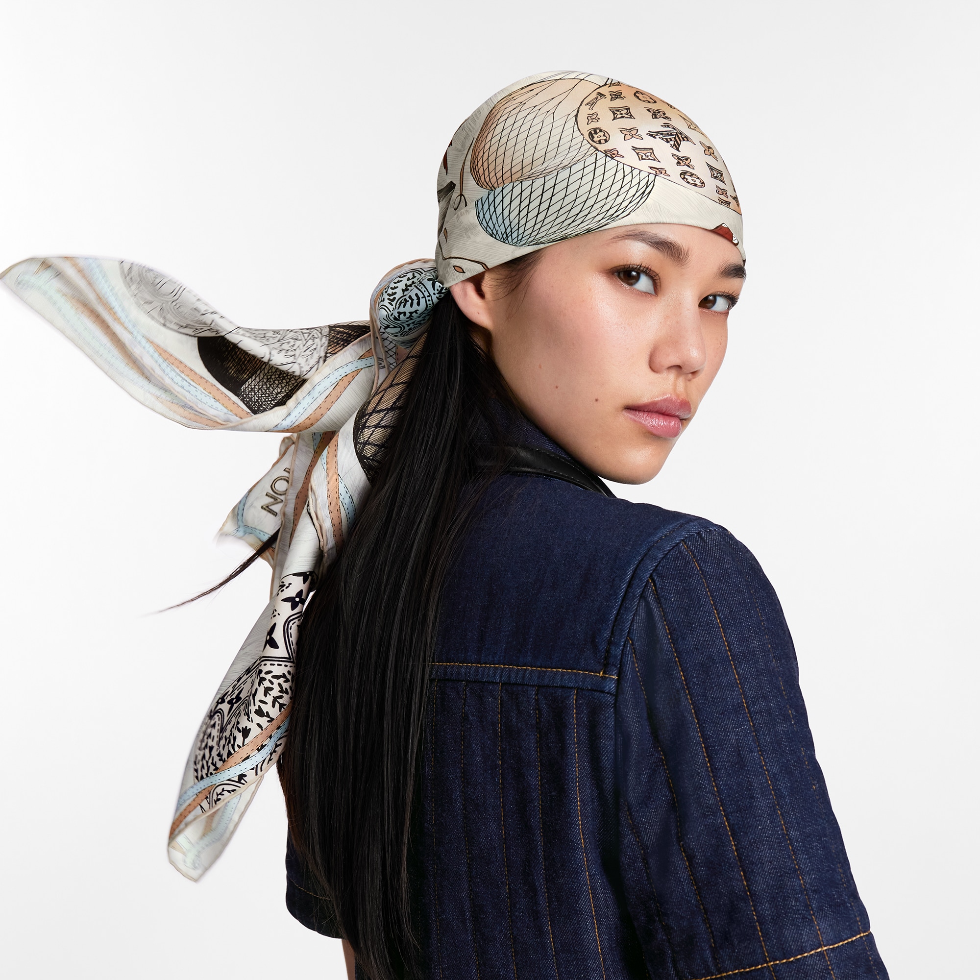 Foulard Up And Away 90 S00 Donna Accessori Foulard in seta e Bandeaux | LOUIS VUITTON (Zoom prodotto)