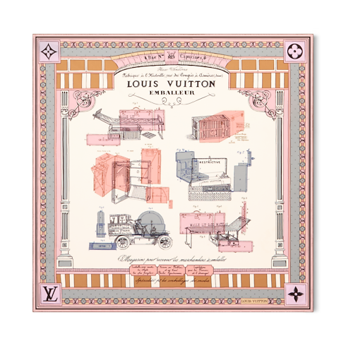 Foulard Vintage Trunk 90 S00 Donna Accessori Foulard in seta e Bandeaux | LOUIS VUITTON (Zoom prodotto)