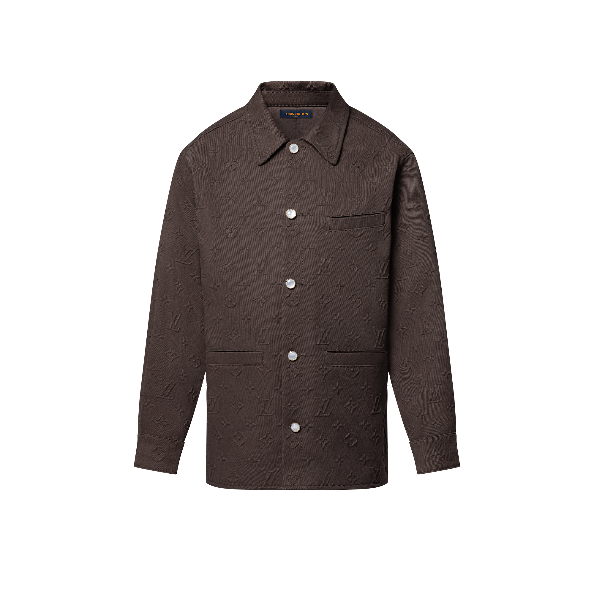 Giacca a camicia con motivo Monogram impresso  Uomo Abbigliamento Capispalla e Cappotti | LOUIS VUITTON (Zoom prodotto)