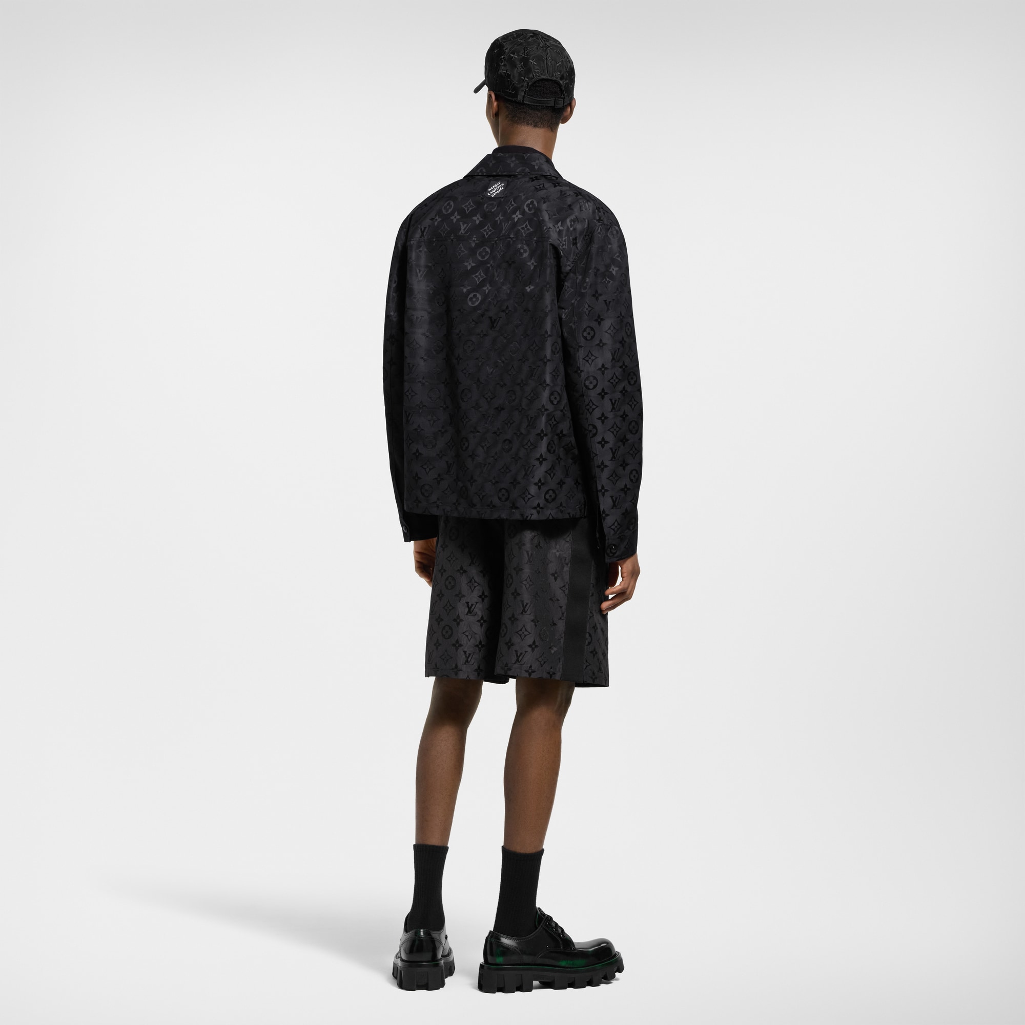 Giacca a camicia con motivo Monogram Moiré in trama jacquard  Uomo Abbigliamento Capispalla e Cappotti | LOUIS VUITTON (Zoom prodotto)