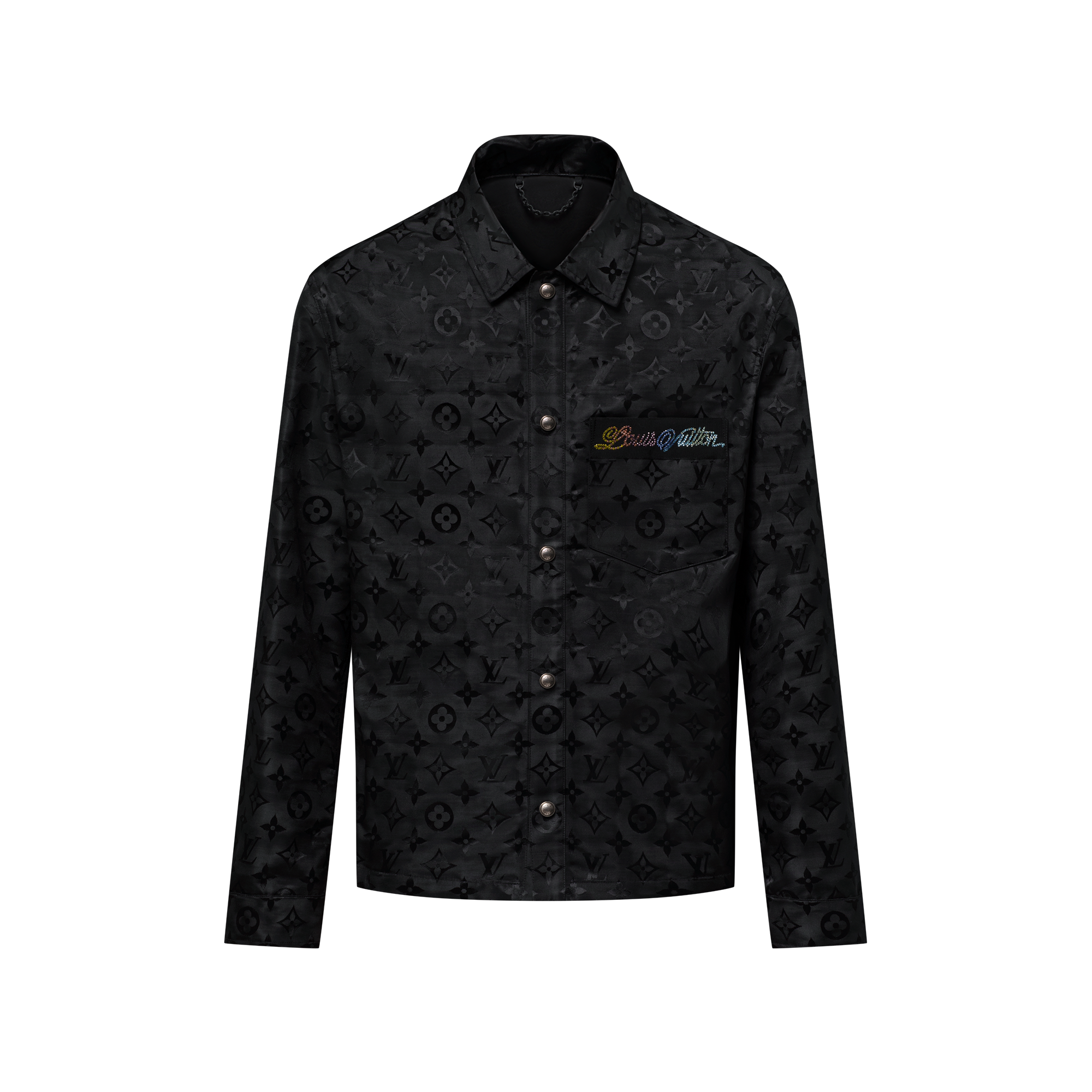 Giacca a camicia con motivo Monogram Moiré in trama jacquard  Uomo Abbigliamento Capispalla e Cappotti | LOUIS VUITTON (Zoom prodotto)