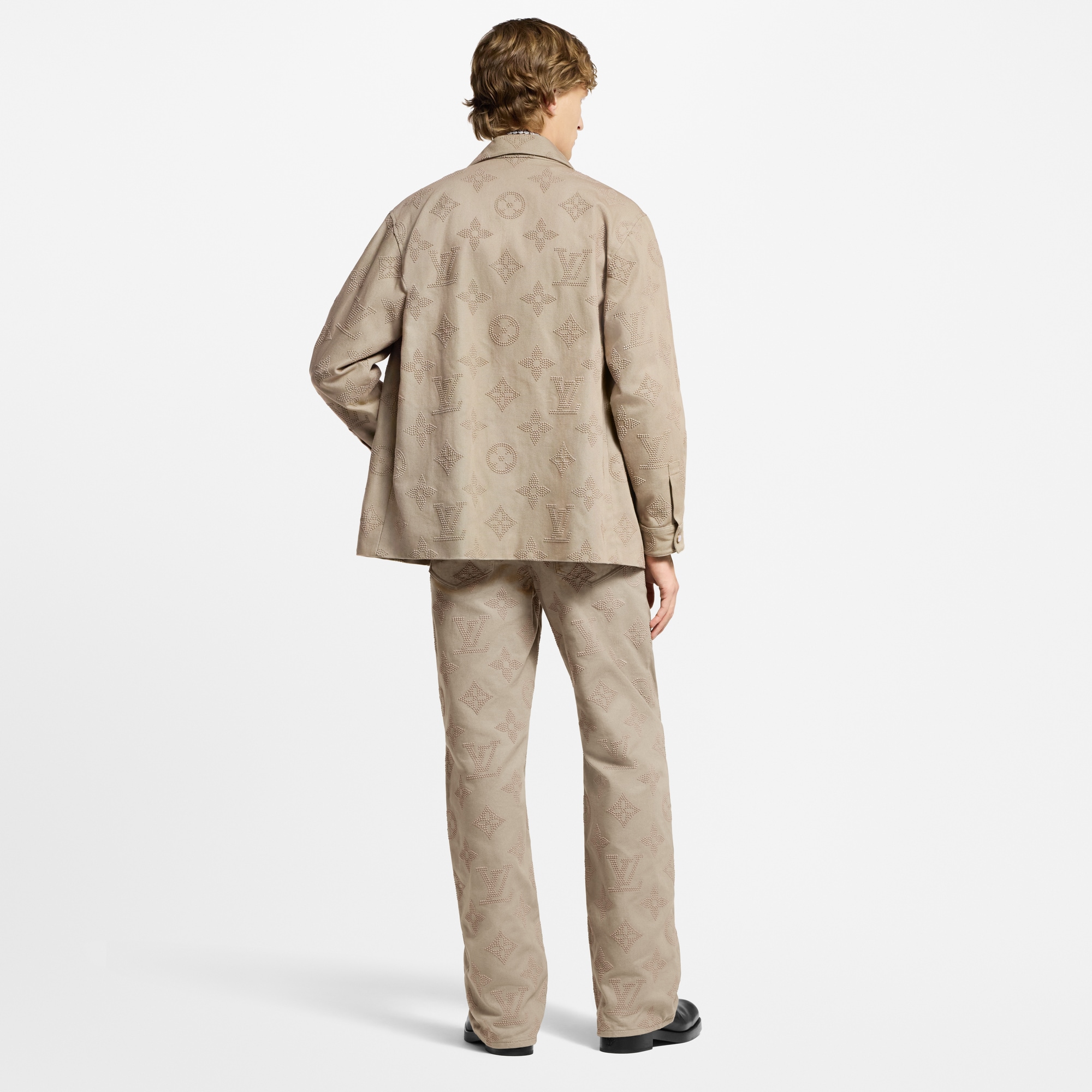 Giacca a camicia con motivo Monogram ricamato  Uomo Abbigliamento Capispalla e Cappotti | LOUIS VUITTON (Zoom prodotto)