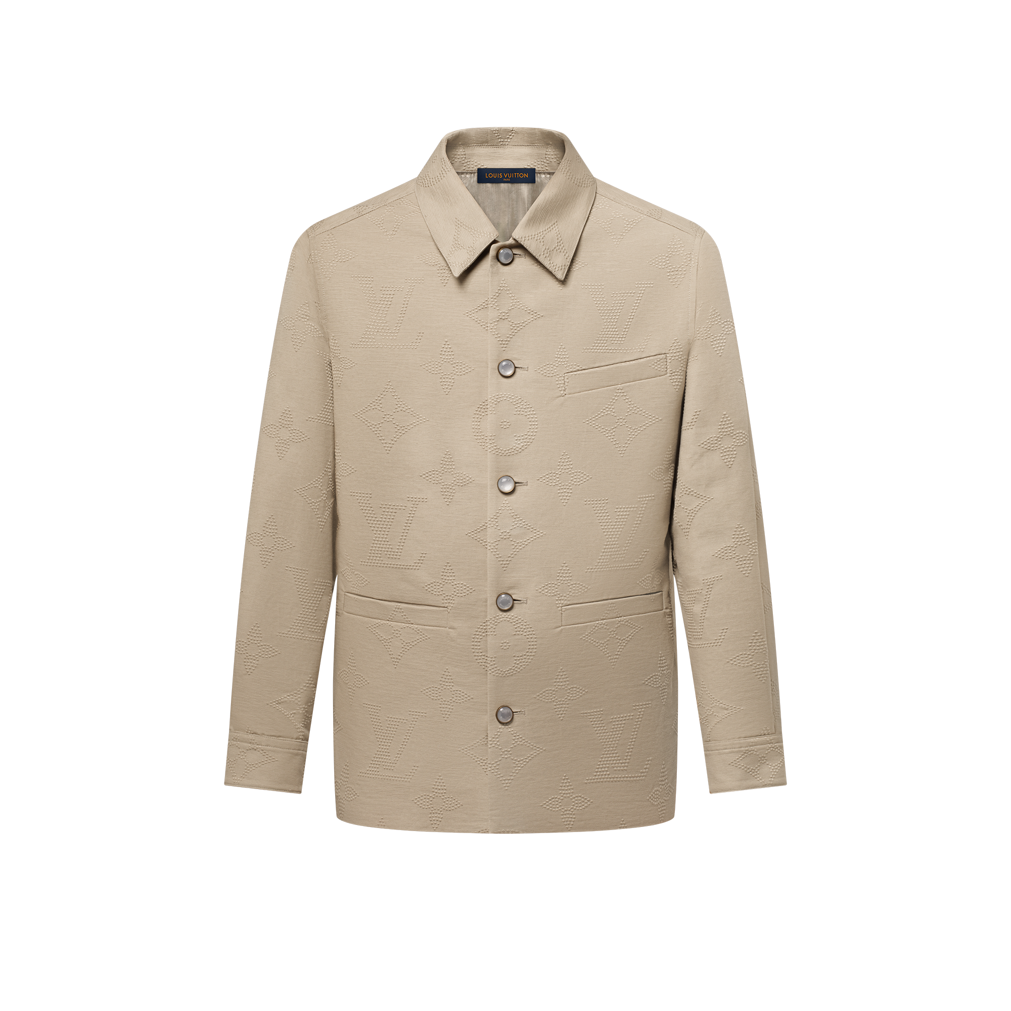 Giacca a camicia con motivo Monogram ricamato  Uomo Abbigliamento Capispalla e Cappotti | LOUIS VUITTON (Zoom prodotto)