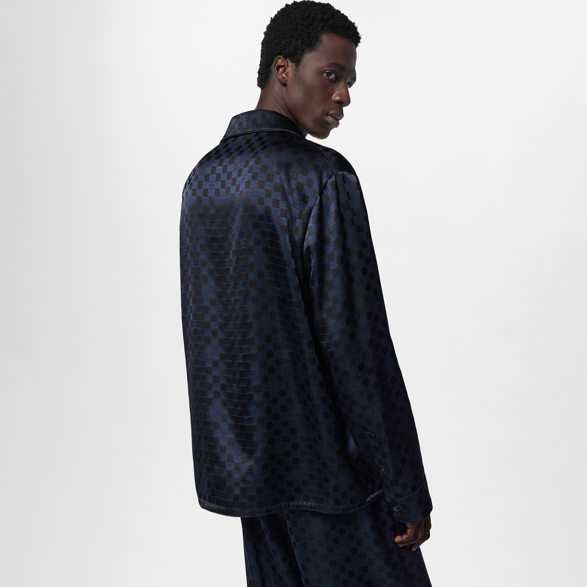 Giacca a camicia da sera a maniche lunghe in misto seta  Uomo Abbigliamento Camicie | LOUIS VUITTON (Zoom prodotto)