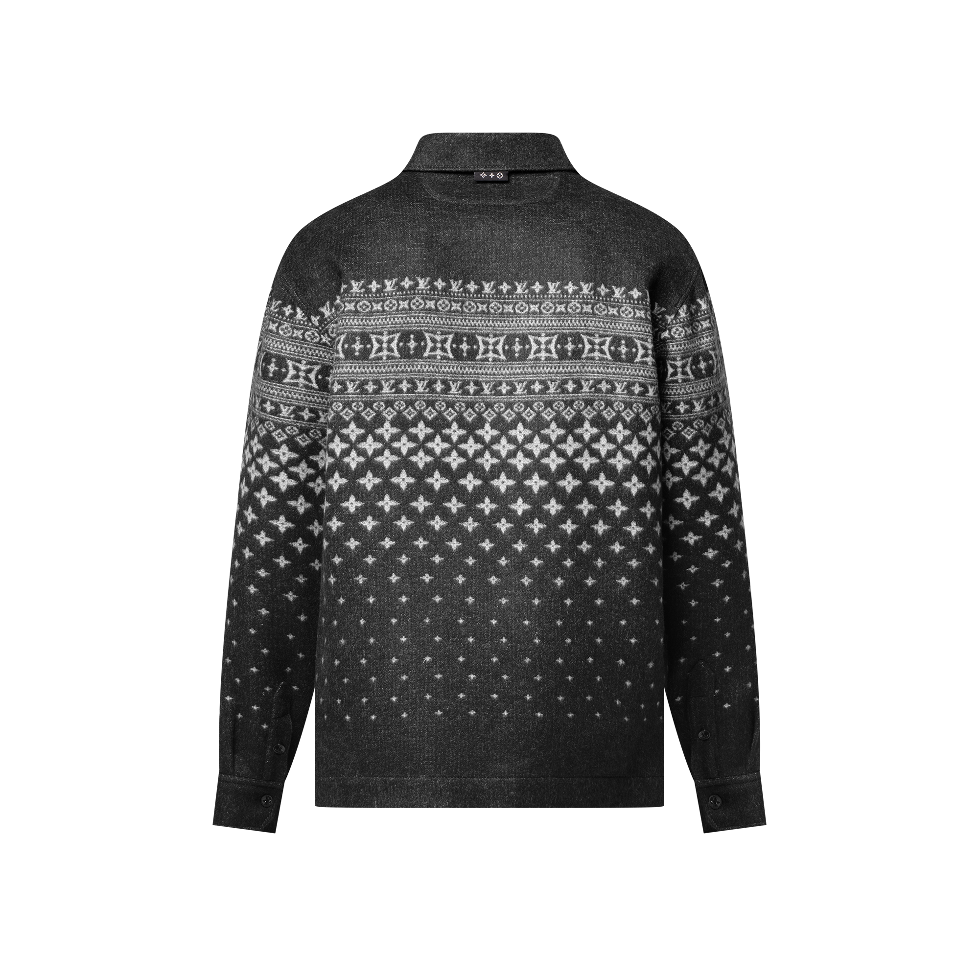 Giacca a camicia in misto lana, cachemire e seta double face in trama jacquard  Uomo Abbigliamento Tutti i Capi di Abbigliamento | LOUIS VUITTON (Zoom prodotto)