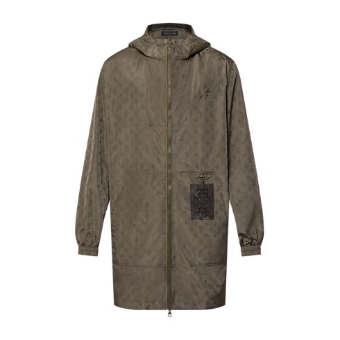 Giacca a vento a mezza lunghezza in nylon con motivo Monogram Uomo Abbigliamento Capispalla e Cappotti | LOUIS VUITTON (Zoom prodotto)
