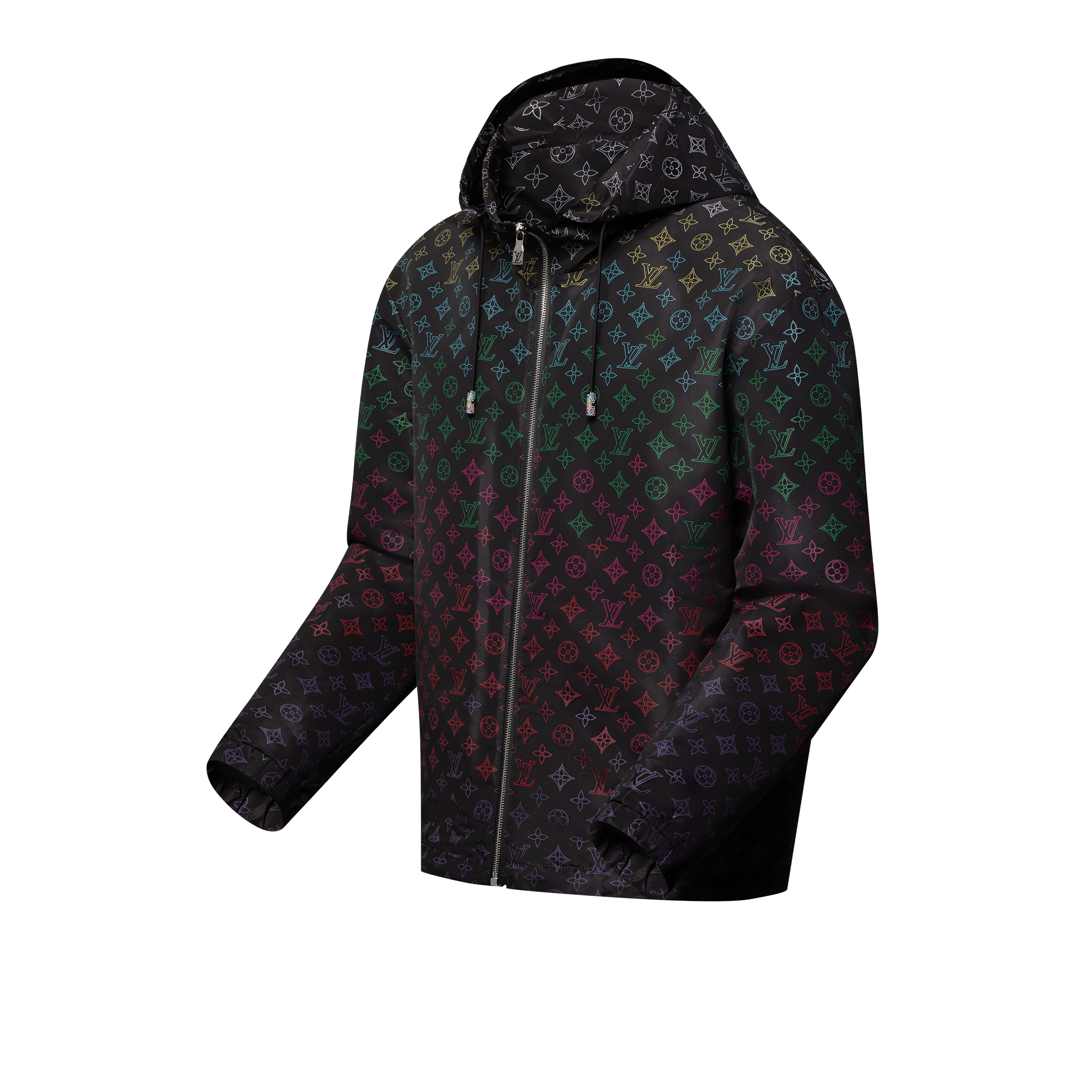Giacca a vento con stampa di fiori Monogram effetto sfumato  Uomo Abbigliamento Capispalla e Cappotti | LOUIS VUITTON (Zoom prodotto)