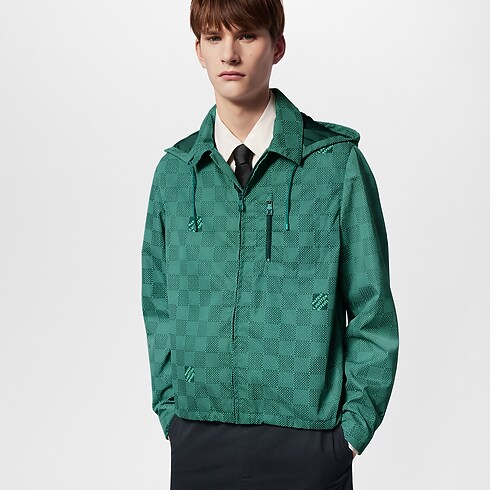 Giacca a vento in nylon stampato con cappuccio Uomo Abbigliamento Capispalla e Cappotti | LOUIS VUITTON (Zoom prodotto)