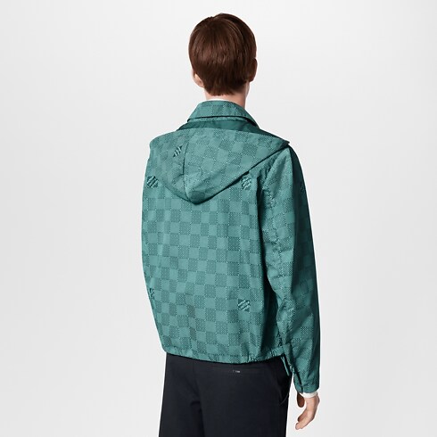 Giacca a vento in nylon stampato con cappuccio Uomo Abbigliamento Capispalla e Cappotti | LOUIS VUITTON (Zoom prodotto)