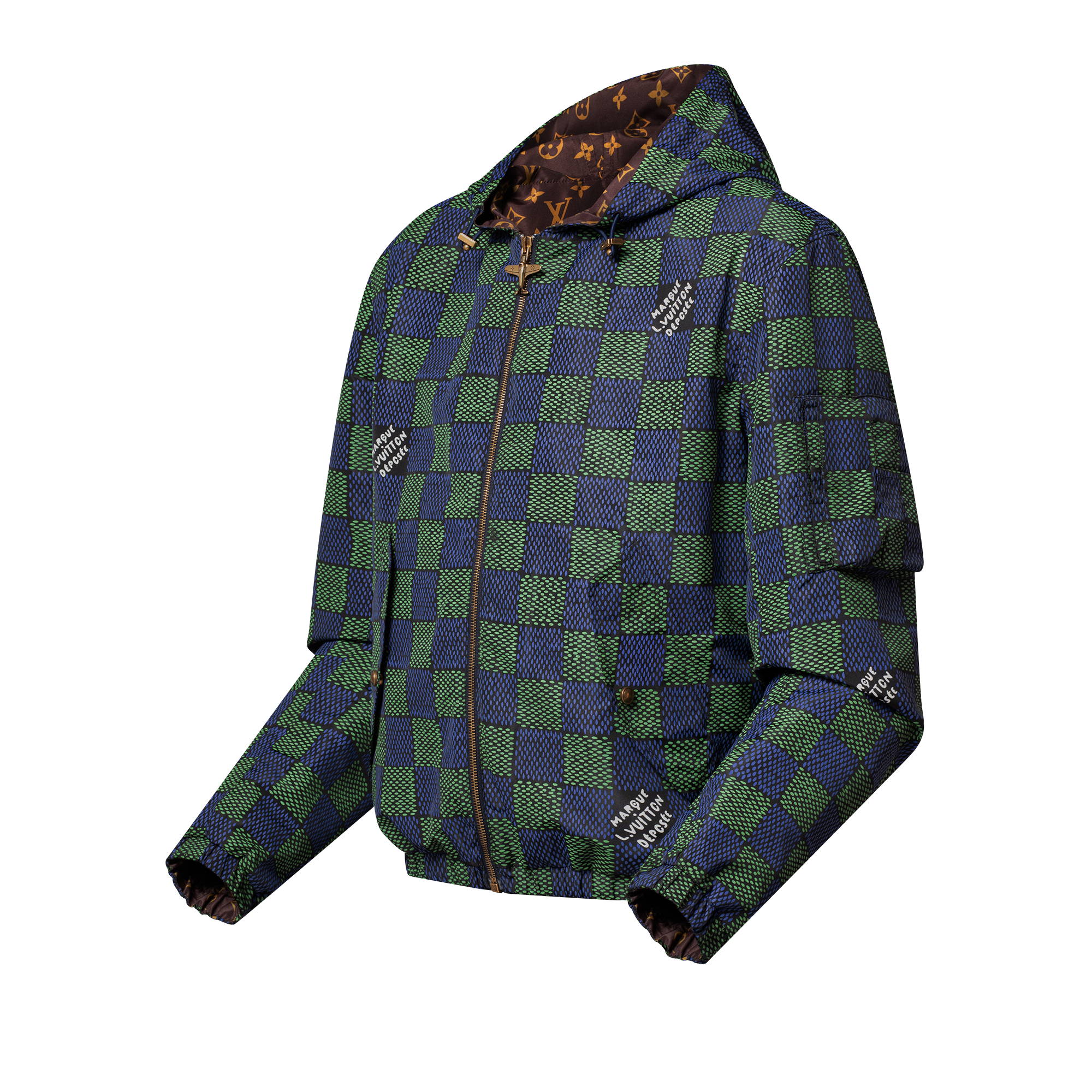 Giacca a vento reversibile con motivo Damier  Uomo Abbigliamento Capispalla e Cappotti | LOUIS VUITTON (Zoom prodotto)