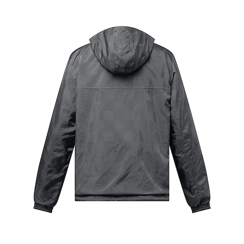 Giacca a vento reversibile in nylon con motivo Damier in trama jacquard Uomo Abbigliamento Capispalla e Cappotti | LOUIS VUITTON (Zoom prodotto)