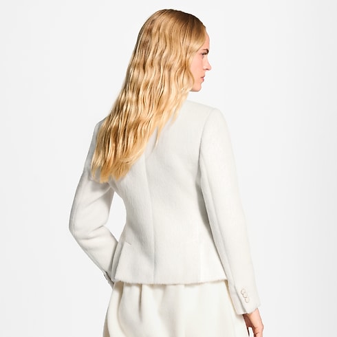 Giacca aderente effetto spazzolato Donna Abbigliamento Cappotti e Giacche | LOUIS VUITTON (Zoom prodotto)