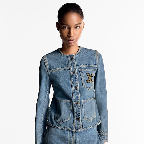 Giacca aderente in denim Donna Abbigliamento Cappotti e Giacche | LOUIS VUITTON (Zoom prodotto)