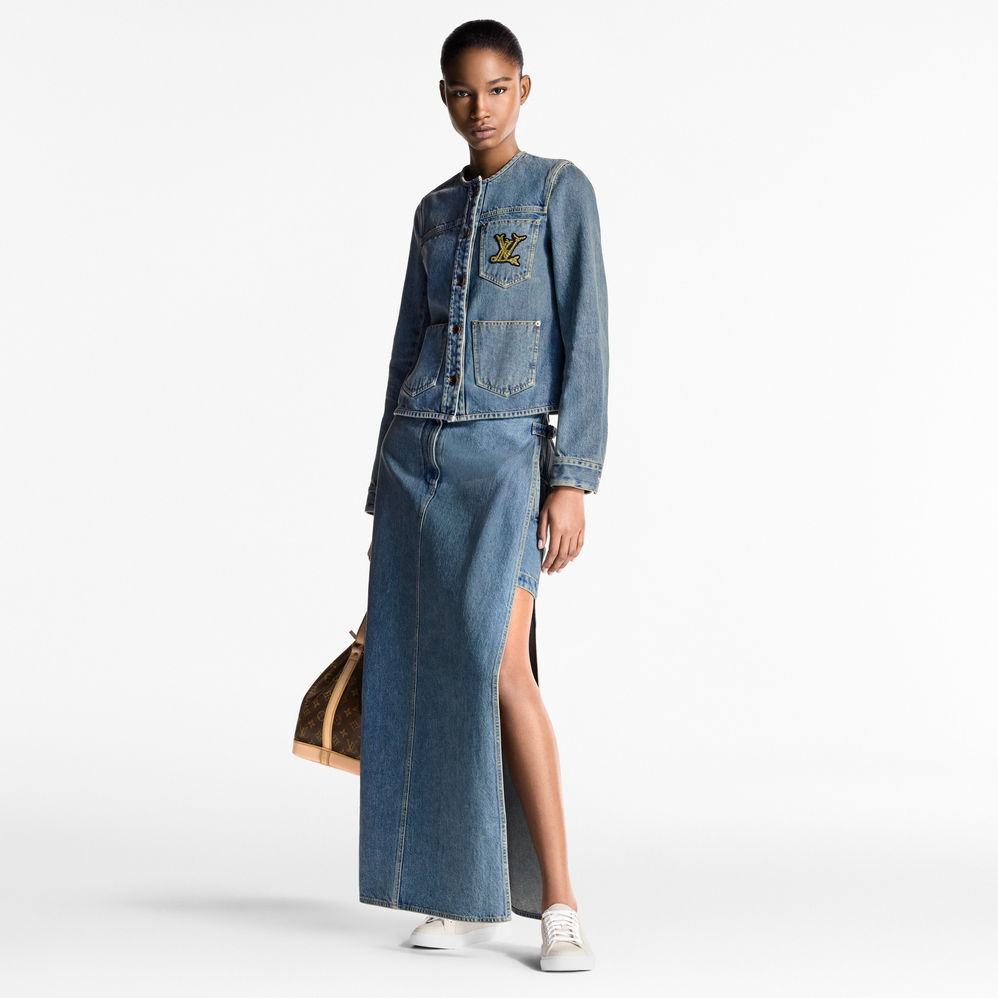 Giacca aderente in denim  Donna Abbigliamento Cappotti e Giacche | LOUIS VUITTON (Zoom prodotto)