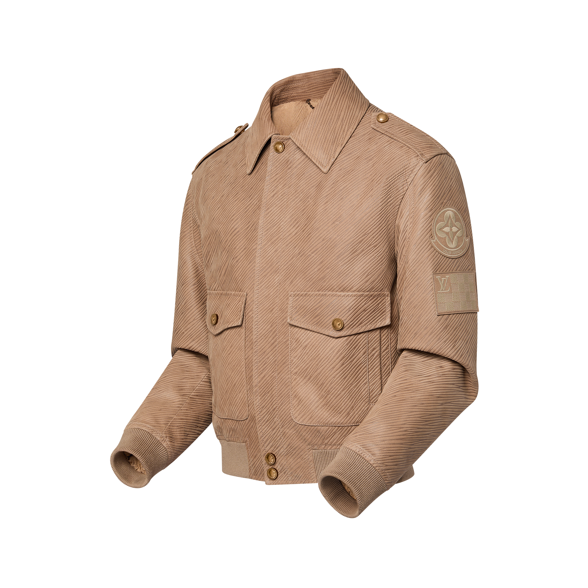 Giacca aviator in pelle con motivo Epi impresso  Uomo Abbigliamento Capispalla e Cappotti | LOUIS VUITTON (Zoom prodotto)
