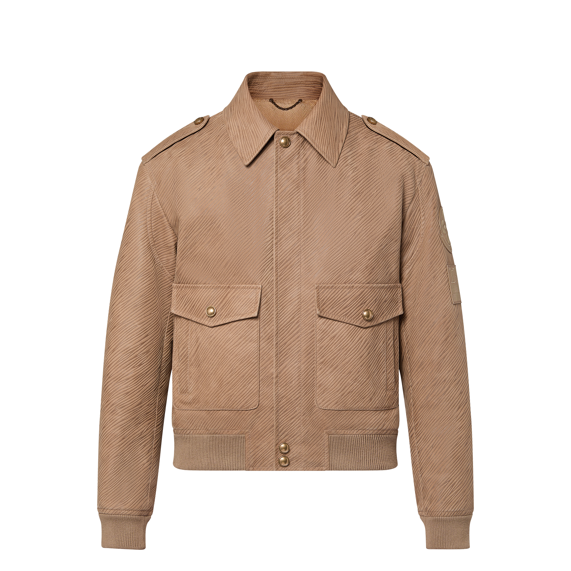 Giacca aviator in pelle con motivo Epi impresso  Uomo Abbigliamento Capispalla e Cappotti | LOUIS VUITTON (Zoom prodotto)