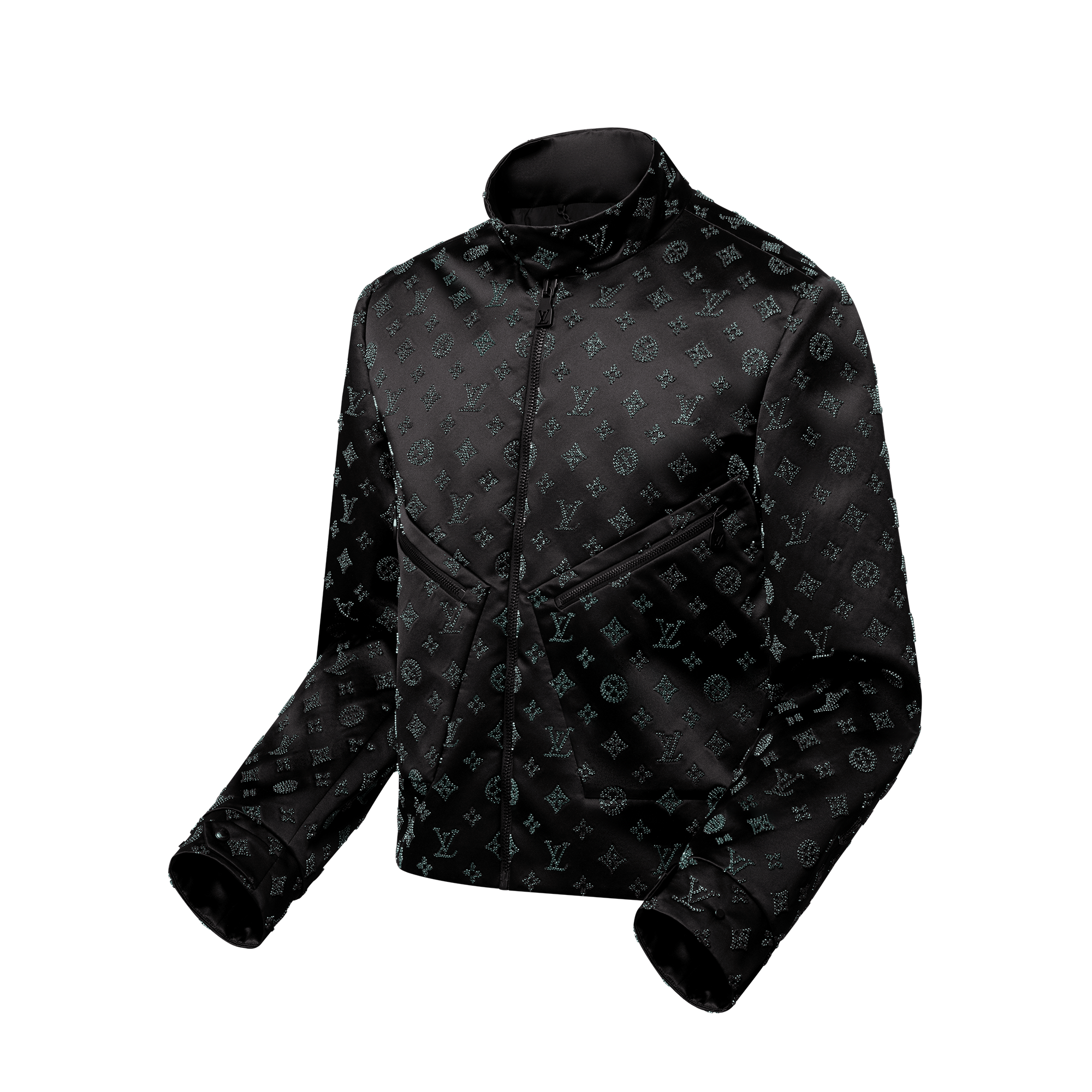 Giacca aviator in seta con decori  Uomo Abbigliamento Capispalla e Cappotti | LOUIS VUITTON (Zoom prodotto)