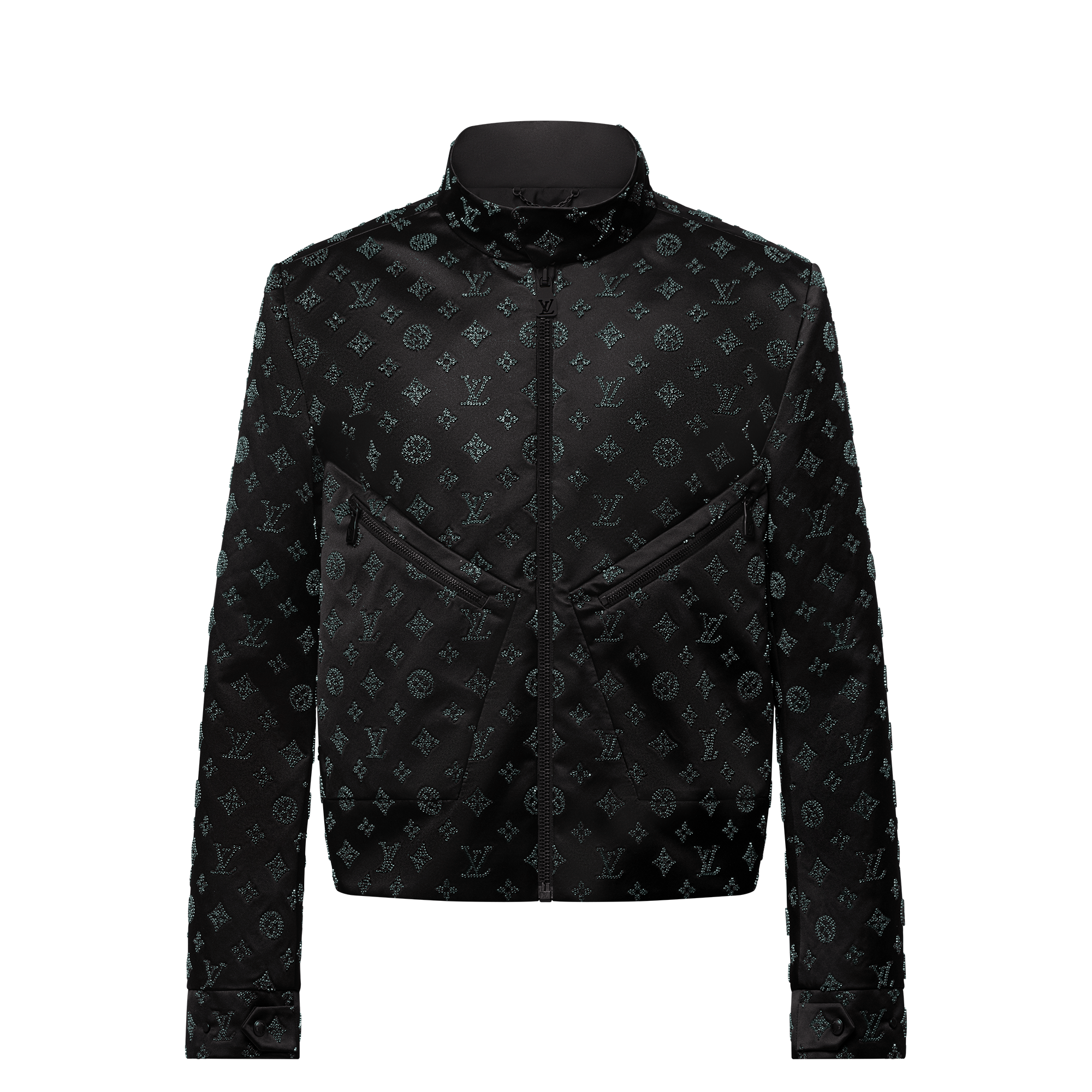 Giacca aviator in seta con decori  Uomo Abbigliamento Capispalla e Cappotti | LOUIS VUITTON (Zoom prodotto)