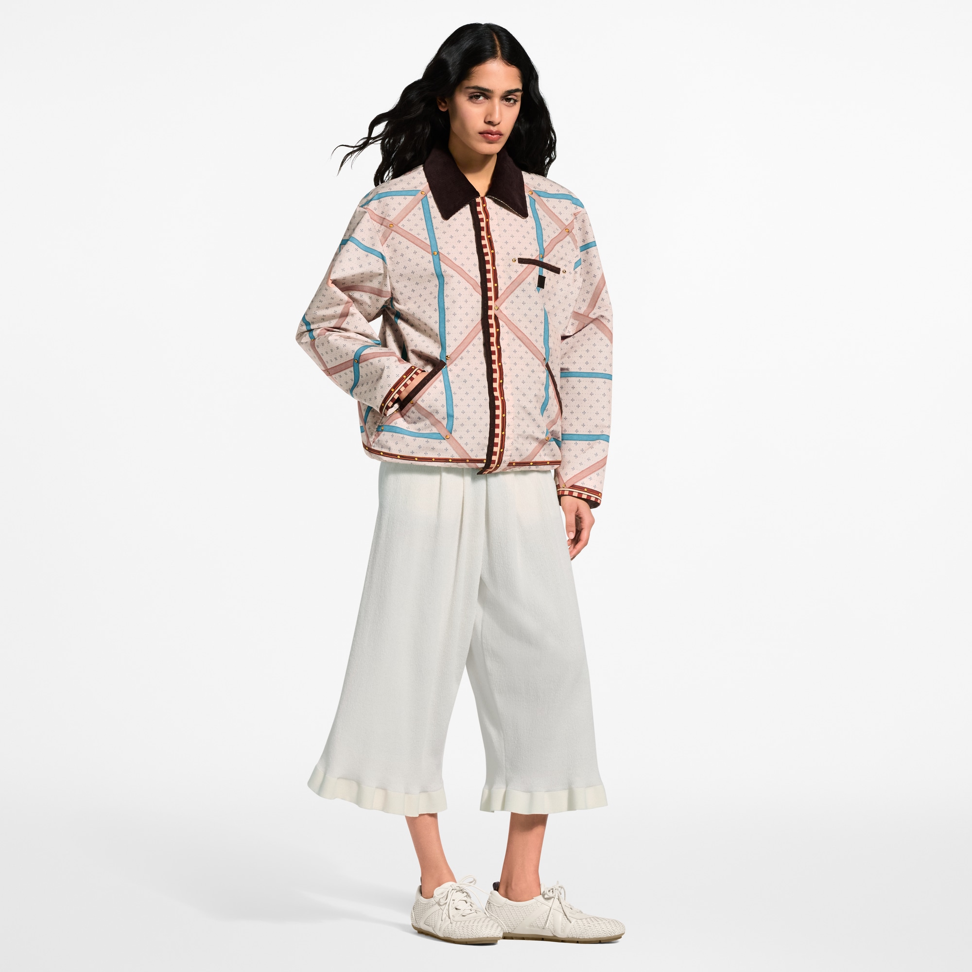 Giacca con motivo di bauli stampato - Abbigliamento | LOUIS VUITTON