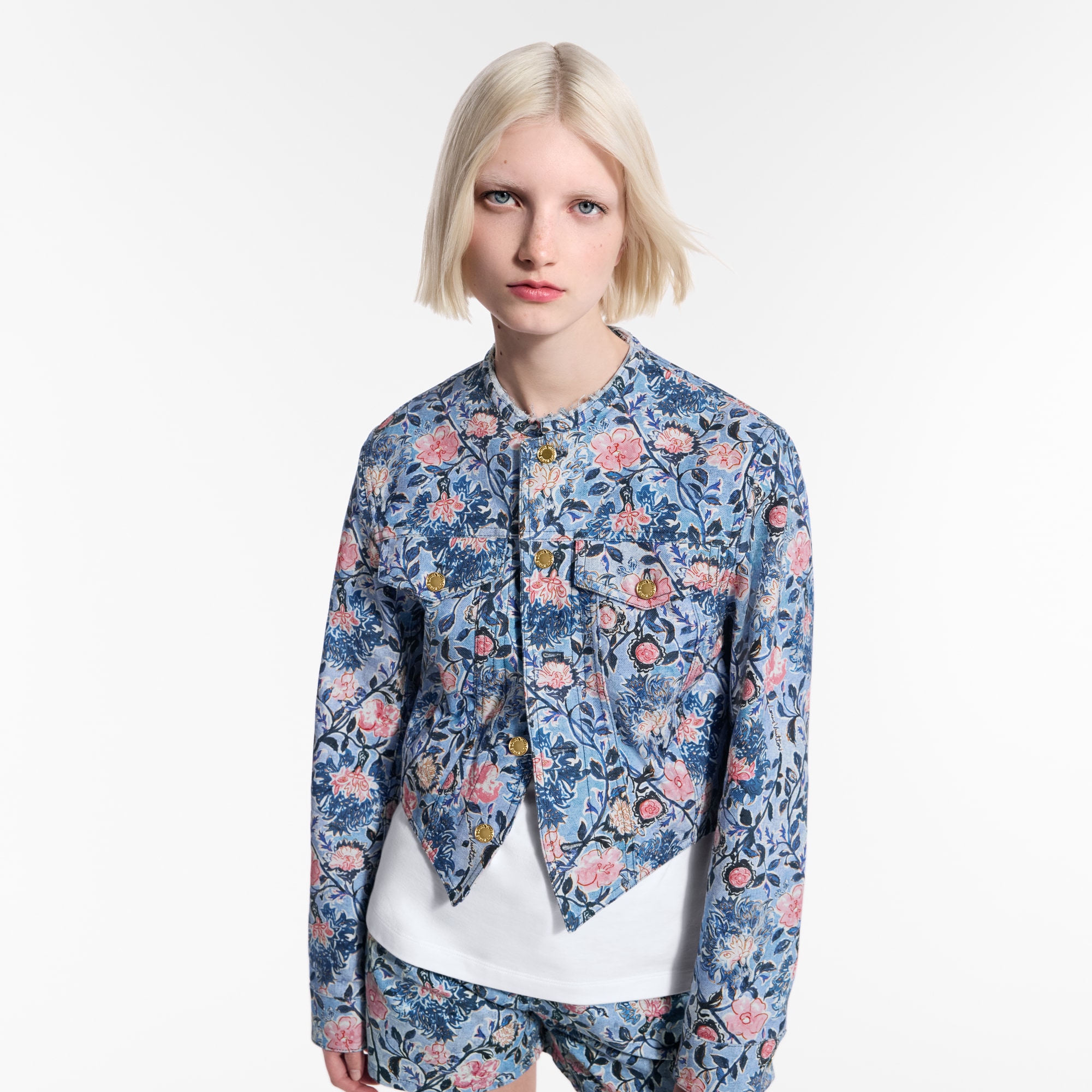 Giacca con motivo floreale  Donna Abbigliamento Cappotti e Giacche | LOUIS VUITTON (Zoom prodotto)