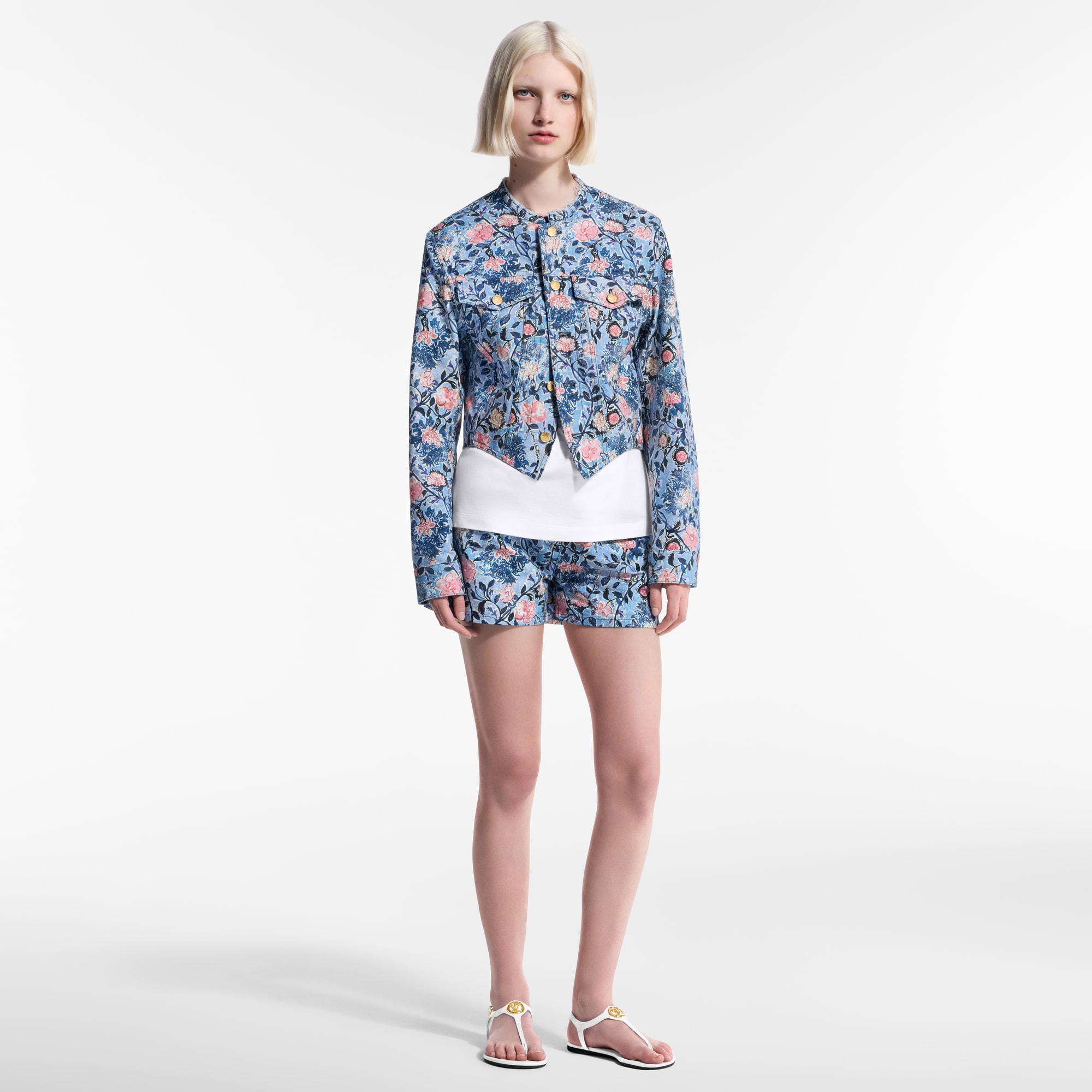 Giacca con motivo floreale  Donna Abbigliamento Cappotti e Giacche | LOUIS VUITTON (Zoom prodotto)