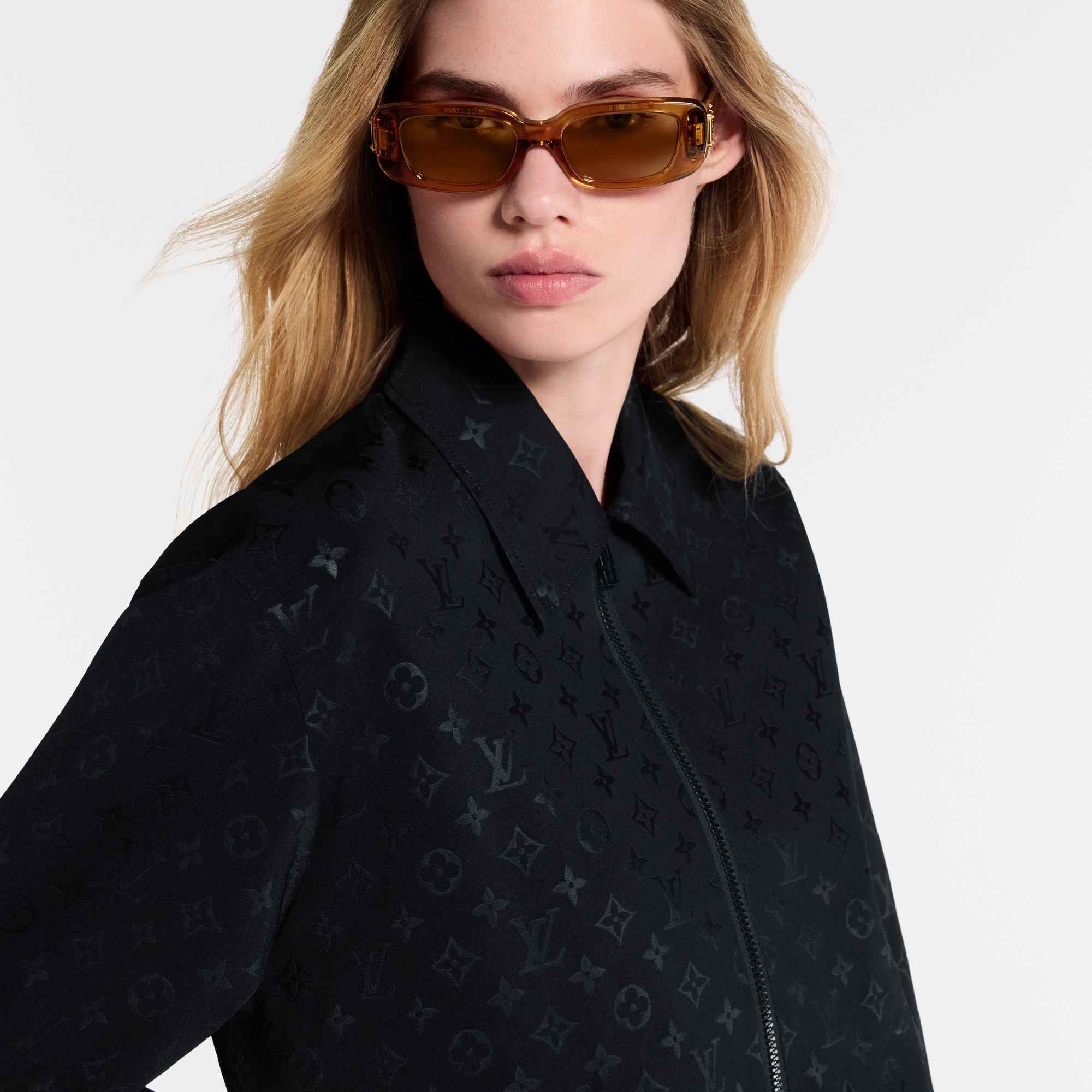 Giacca con motivo Monogram e zip  Donna Abbigliamento Cappotti e Giacche | LOUIS VUITTON (Zoom prodotto)