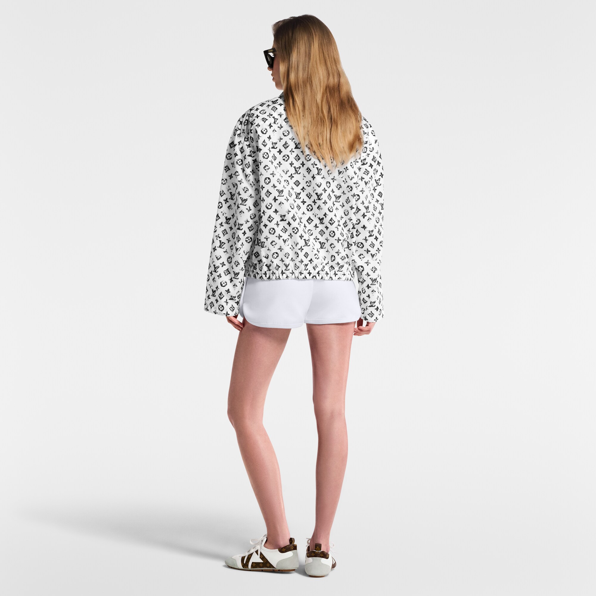 Giacca con motivo Monogram in stile grafico e zip  Donna Abbigliamento Cappotti e Giacche | LOUIS VUITTON (Zoom prodotto)