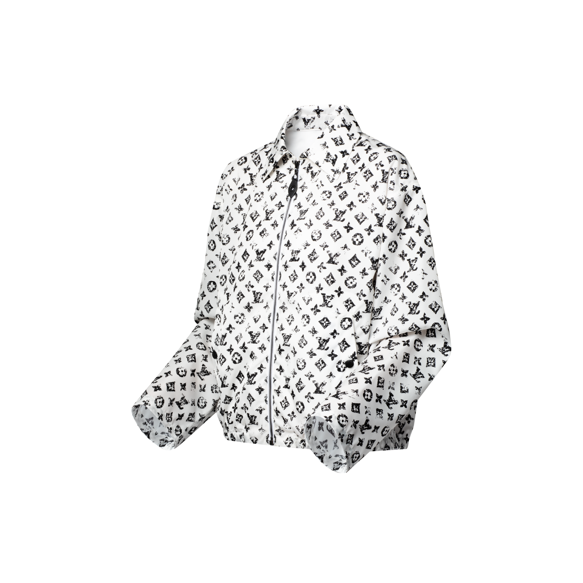 Giacca con motivo Monogram in stile grafico e zip  Donna Abbigliamento Cappotti e Giacche | LOUIS VUITTON (Zoom prodotto)