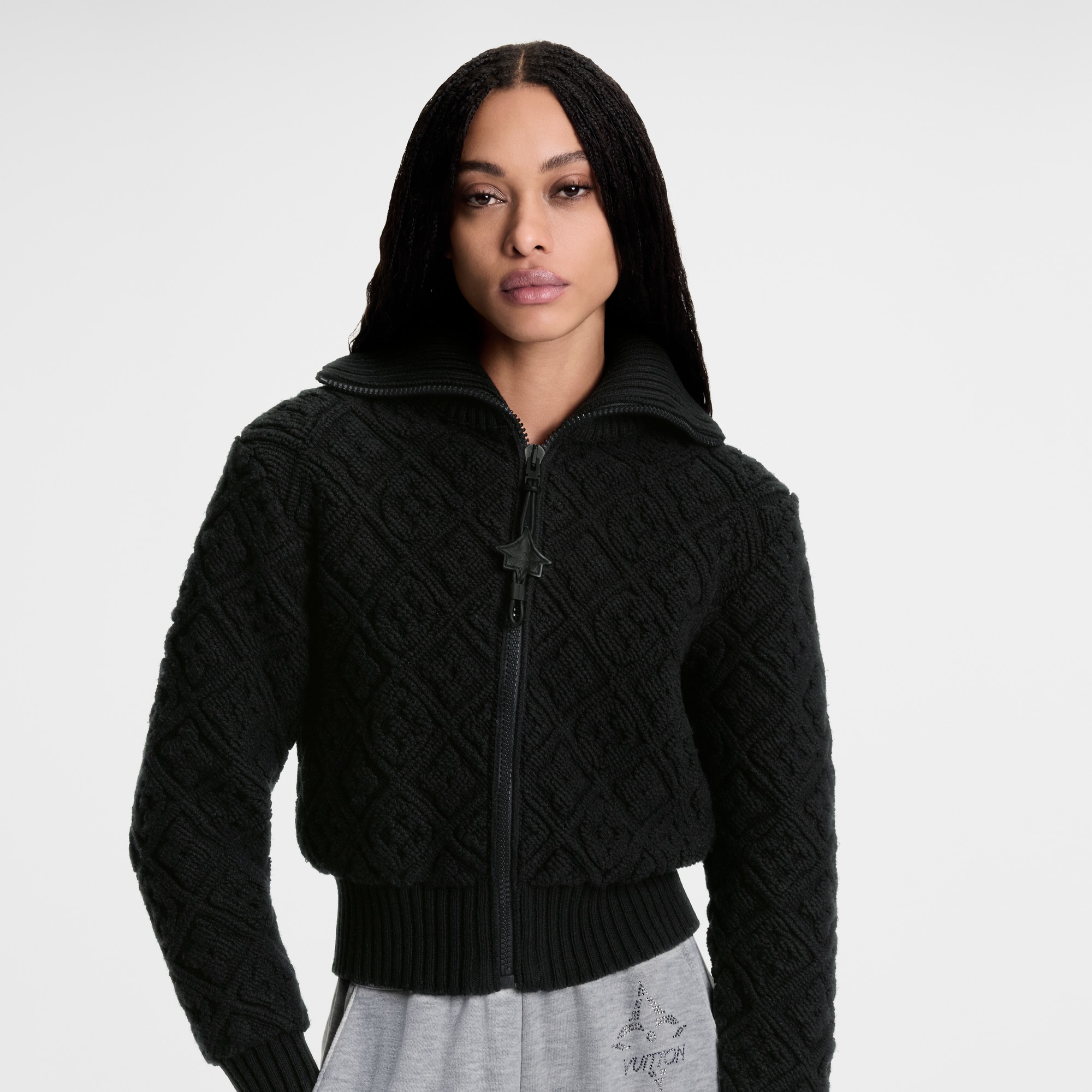 Giacca con motivo Monogram Toweling e zip  Donna Abbigliamento Maglieria | LOUIS VUITTON (Zoom prodotto)