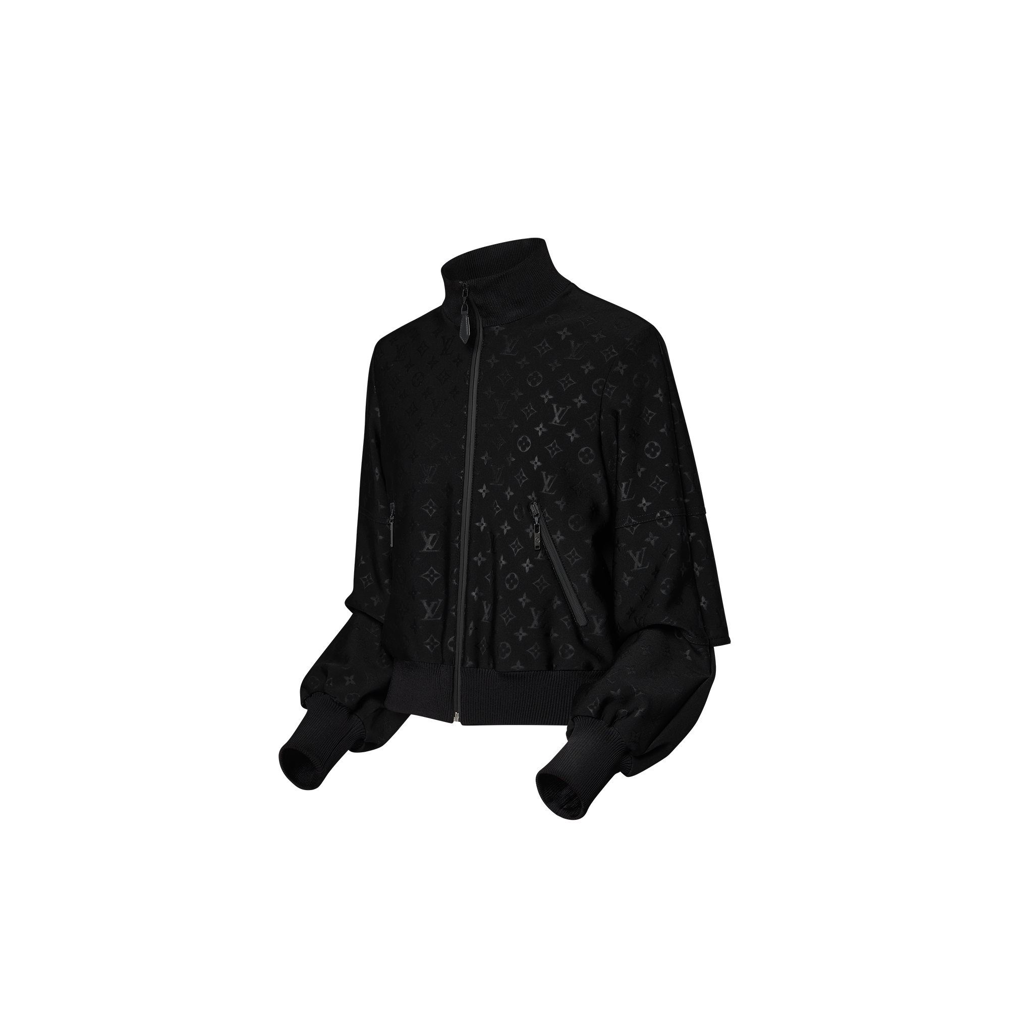 Giacca con zip e motivo Monogram impresso in rilievo  Donna Abbigliamento Cappotti e Giacche | LOUIS VUITTON (Zoom prodotto)