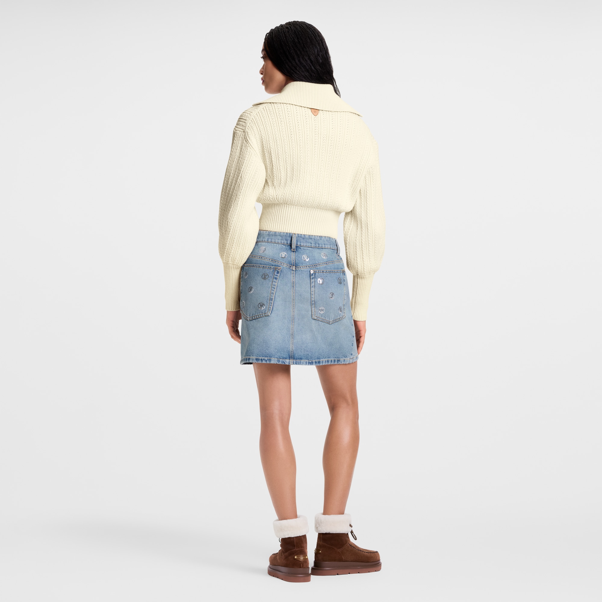 Giacca corta in maglia a coste  Donna Abbigliamento Cappotti e Giacche | LOUIS VUITTON (Zoom prodotto)