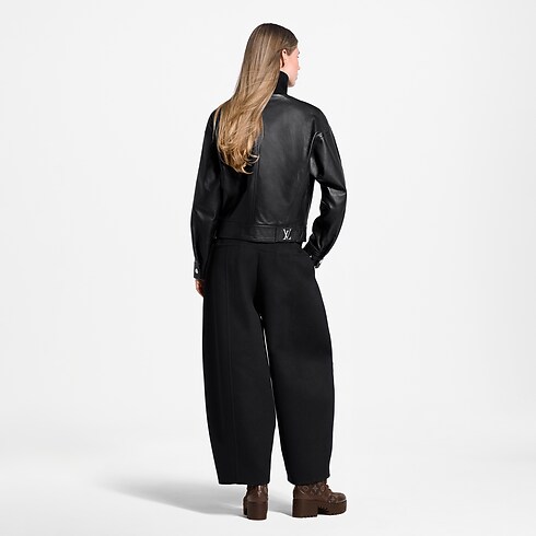 Giacca da biker con inserto in lana Donna Abbigliamento Cappotti e Giacche | LOUIS VUITTON (Zoom prodotto)