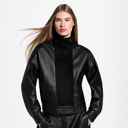 Giacca da biker con inserto in lana Donna Abbigliamento Cappotti e Giacche | LOUIS VUITTON (Zoom prodotto)