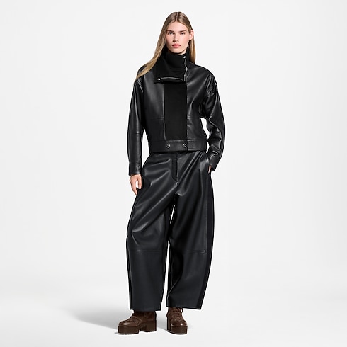 Giacca da biker con inserto in lana Donna Abbigliamento Cappotti e Giacche | LOUIS VUITTON (Zoom prodotto)