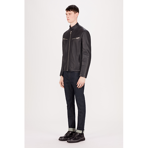 Giacca da biker in pelle Uomo Abbigliamento Capi in pelle | LOUIS VUITTON (Zoom prodotto)