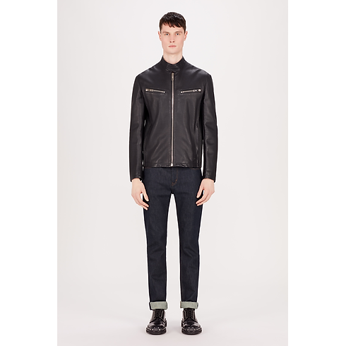 Giacca da biker in pelle Uomo Abbigliamento Capi in pelle | LOUIS VUITTON (Zoom prodotto)