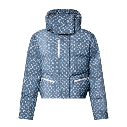 Giacca da sci effetto denim con motivo Monogram Donna Abbigliamento Cappotti e Giacche | LOUIS VUITTON (Zoom prodotto)