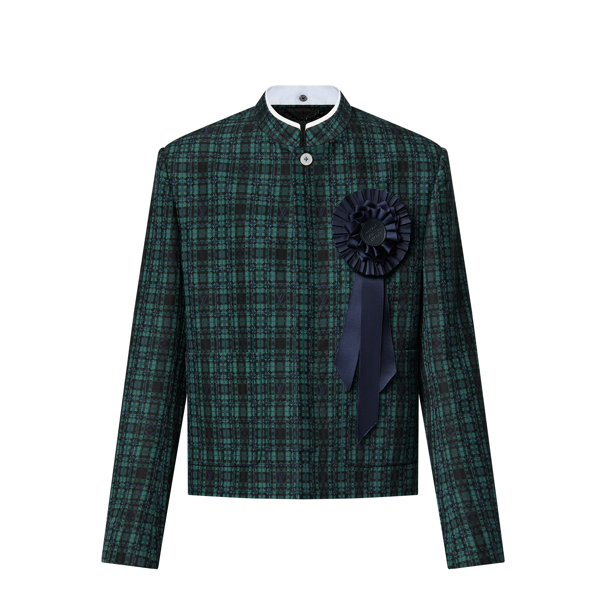 Giacca da ufficiale in cotone con motivo a quadri  Uomo Abbigliamento Tutti i Capi di Abbigliamento | LOUIS VUITTON (Zoom prodotto)